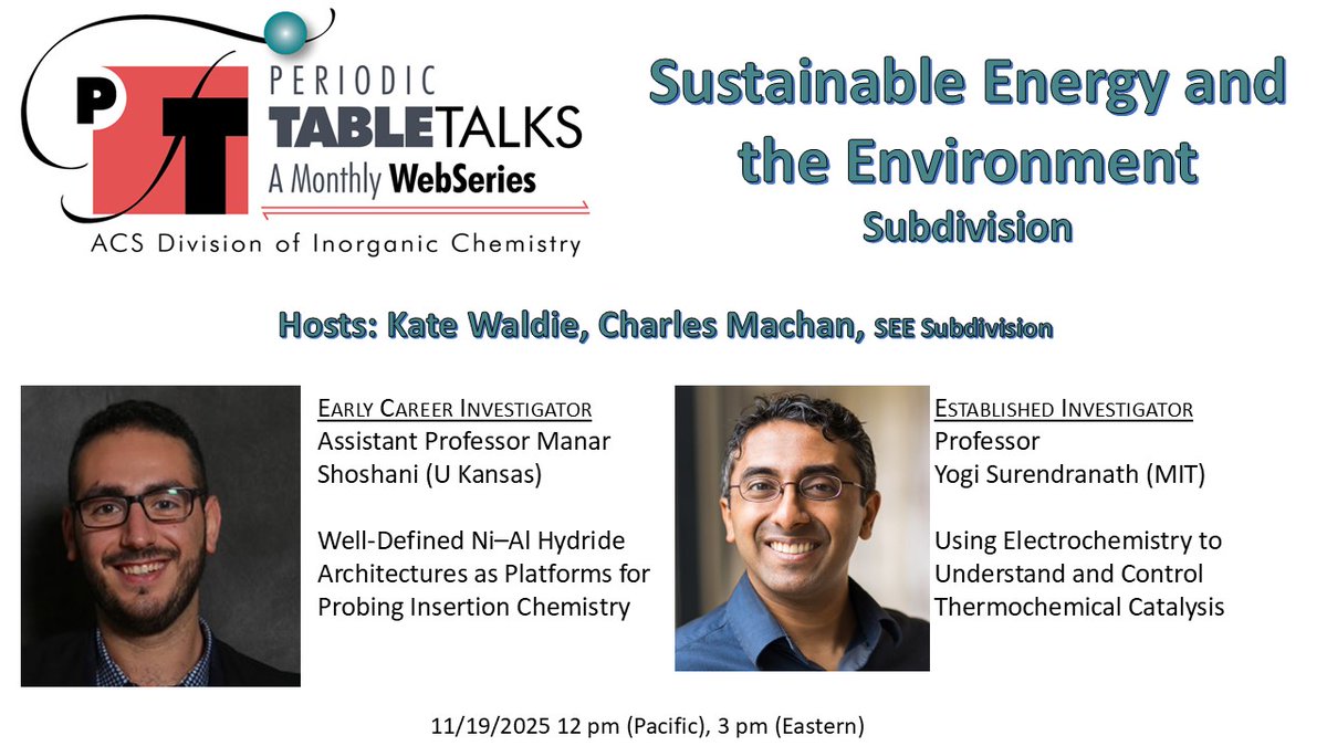 Our next Periodic Table Talk will take place on 11/19. Register here: unr.zoom.us/meeting/regist…
