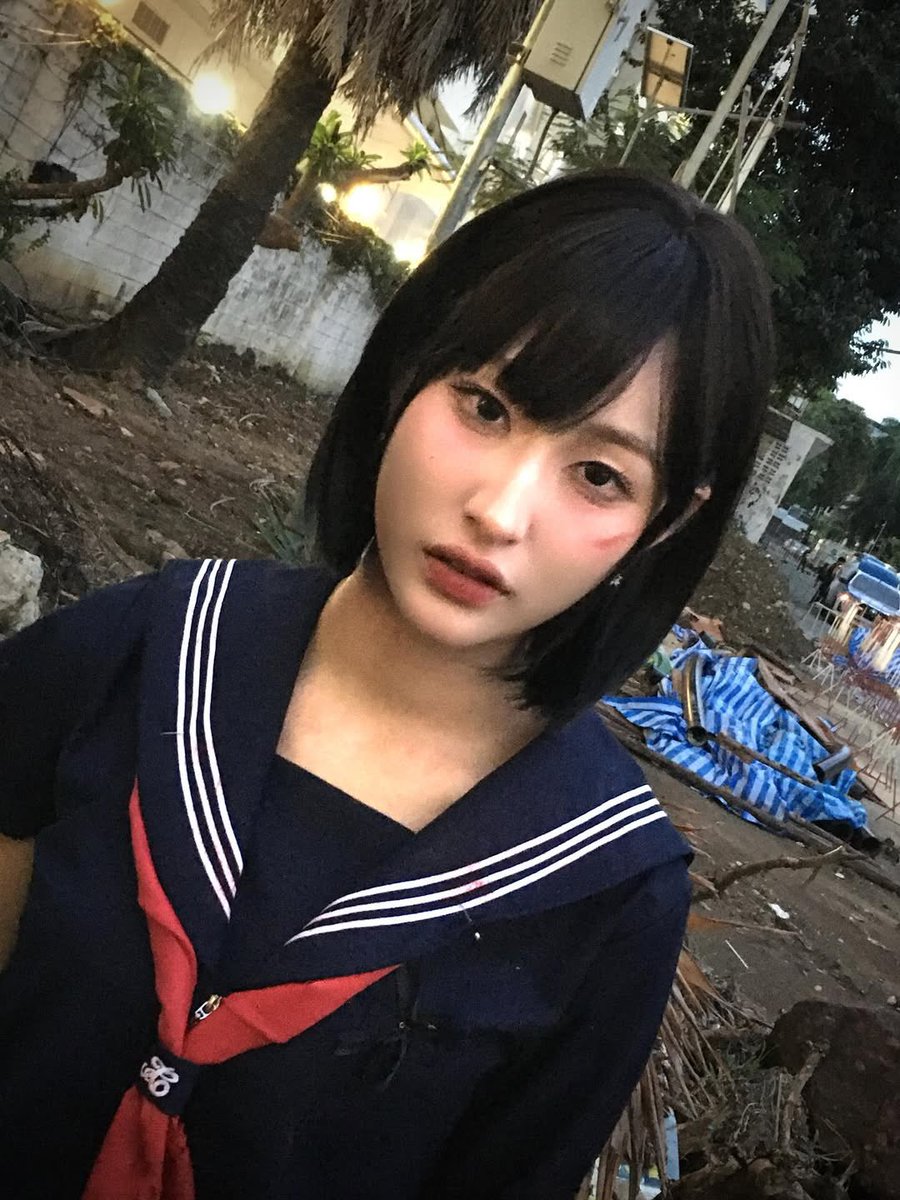 PeakBNK48THFC's tweet photo. 💜 ⌜ PEAK BNK48 IG POST ⌟ 💜

Hinako for this Halloween🔪💪😸

#BNK48 #PeakTHFC #PeakBNK48 https://t.co/DPLaC8xzo7