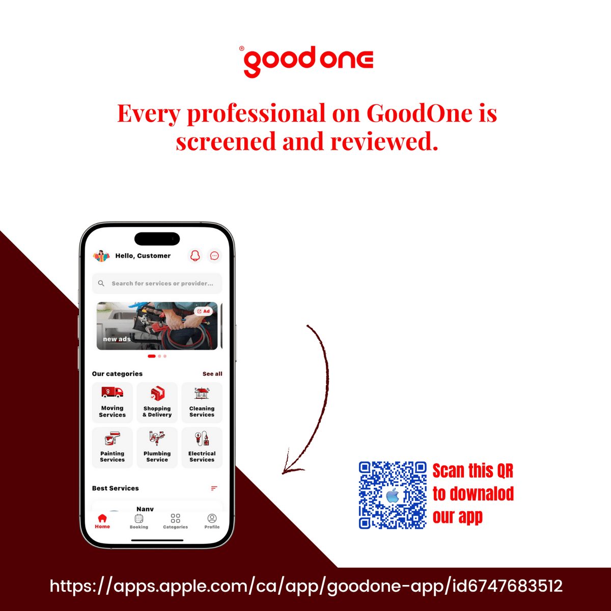 haveagoodoneapp's tweet image. Safety and quality are our top priorities.

✔️ Background-checked experts

#trustedprofessionals #backgroundchecked #qualityservice #customerreviews #reliableservices #goodoneapp #safeservices #verifiedexperts #honestratings #localprofessionals

 good1.ca