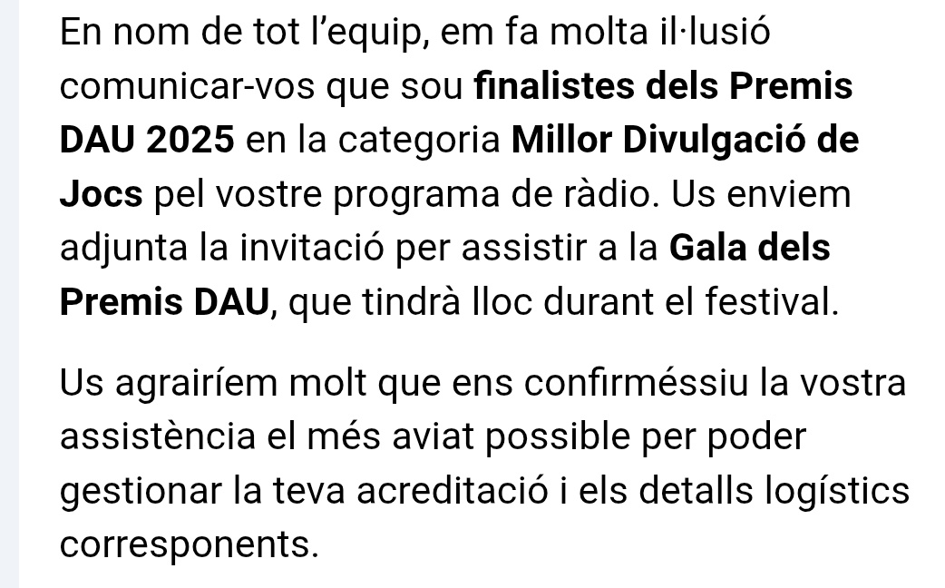 Que #LaXapaLudica siguem finalistes dels Premis DAU 2025 com a Millor Divulgació de Jocs ens omple d'orgull. El que no sabem es quin lloc queda el jurat d'aquest premi nominant-nos 😅 <a href="/festivalDAU/">Festival DAU Barcelona</a> <a href="/DavidTugues/">David Tugués</a> <a href="/eduardaltarriba/">Edu Altarriba</a>