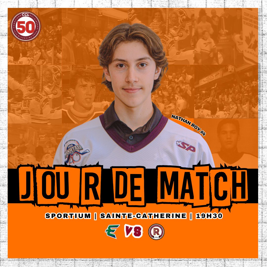 JOUR DE MATCH | 🎃

Les Riverains affrontent les Estacades dans une soirée, où vous aurez assurément quelques frissons! 👻

🎟️ Billets : lepointdevente.com/billets/03i251…

#attaquerladversité #gorivsgo