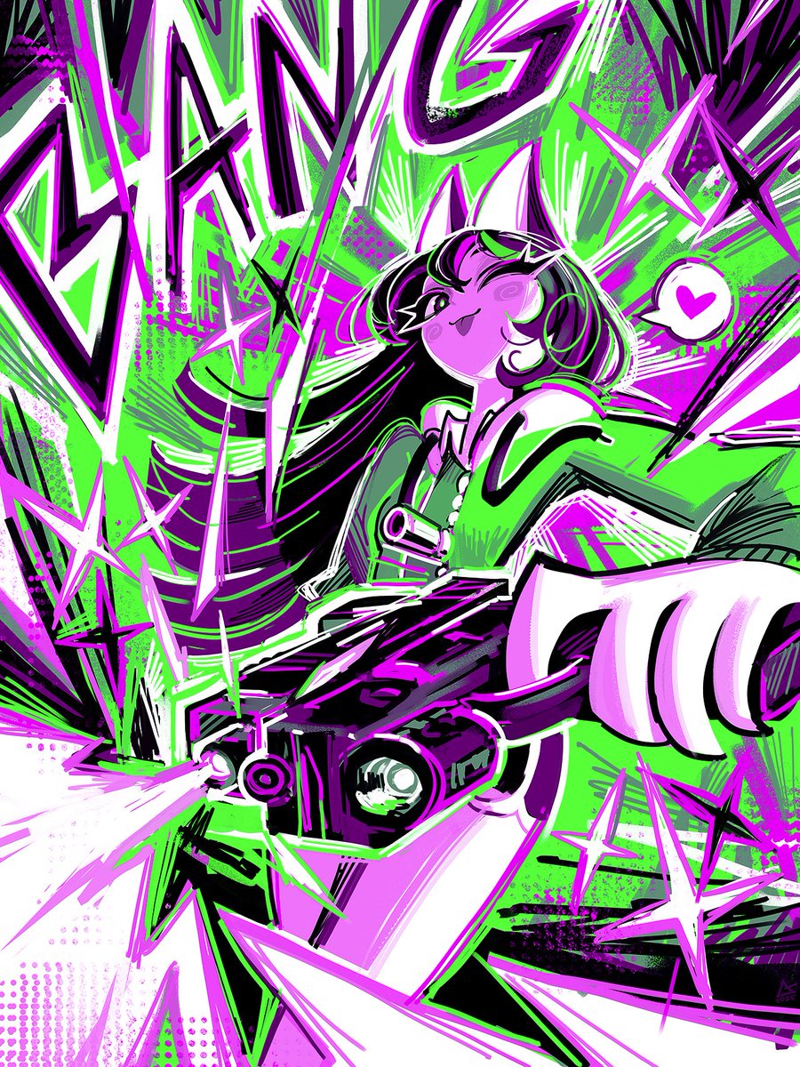 Andaerz's tweet image. BANG!!!
comm for @WulfyKun