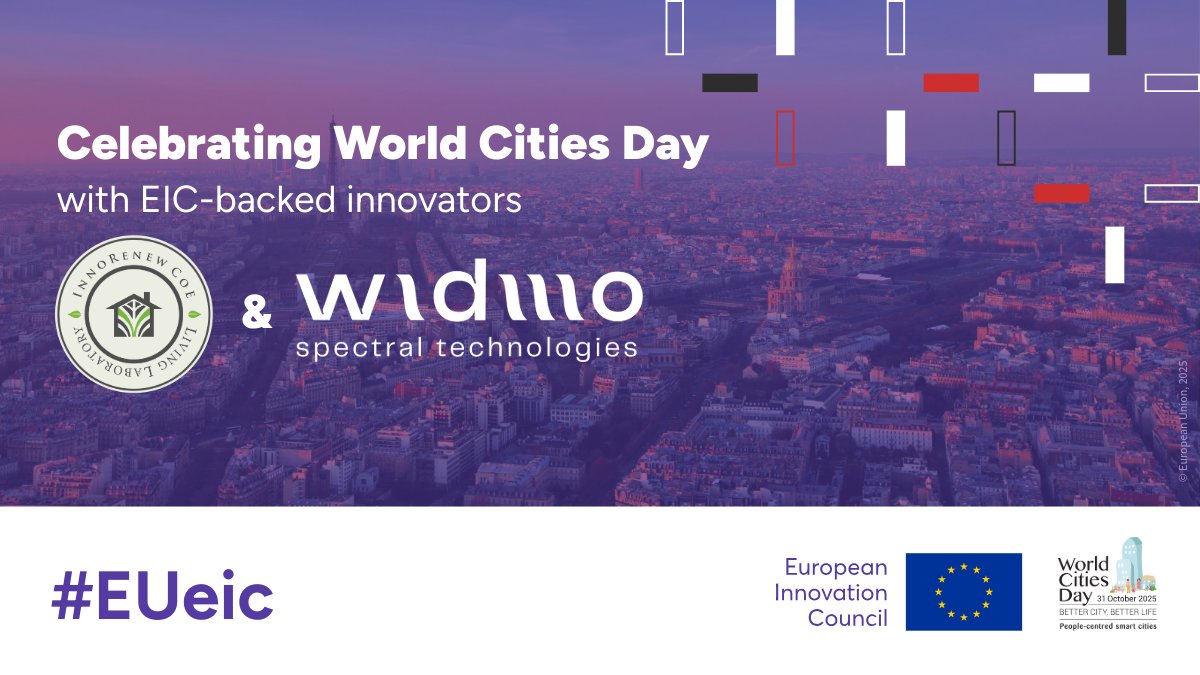 EUeic's tweet image. This #WorldCitiesDay, meet 2 #EUeic pioneers shaping safer and more sustainable cities!

🏙️ WIDMO is scaling subsurface scanning to detect underground risks

🌱 @InnoRenewCoE, dept. of @si_upr, is making timber buildings smarter &amp;amp; greener

Discover them 👉 tinyurl.com/mtpe3mw6