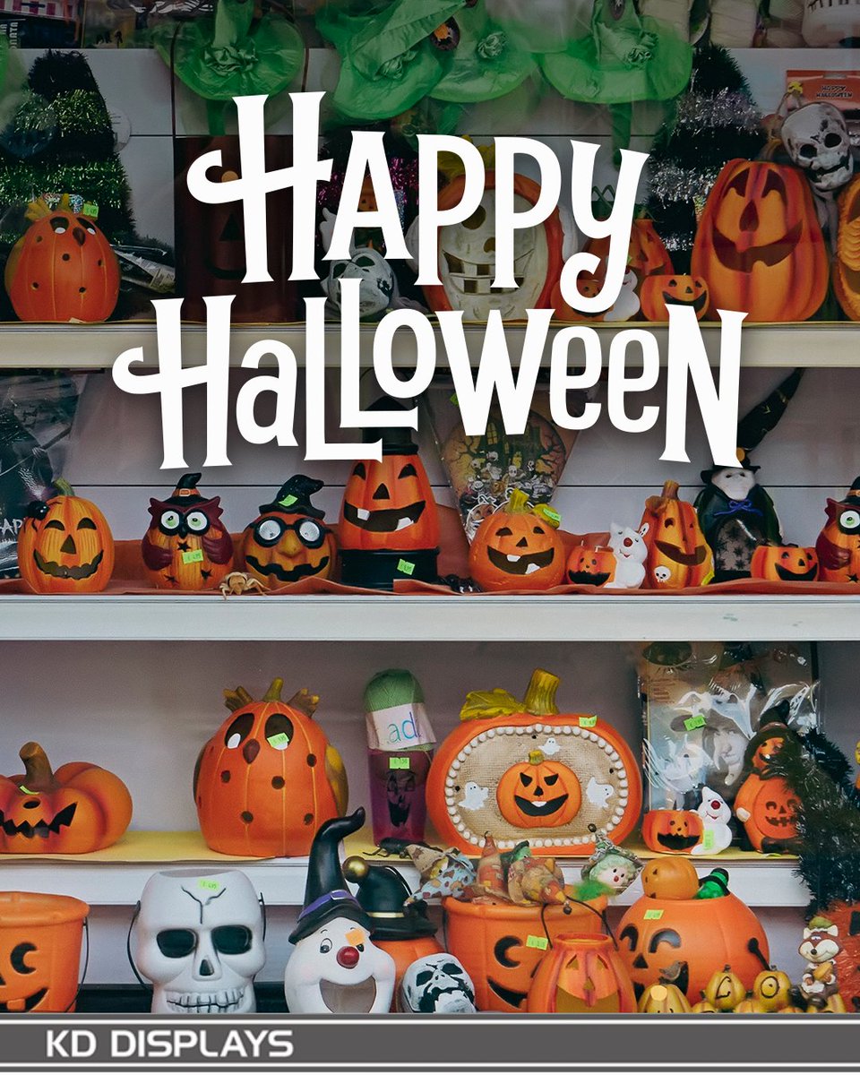 KDdisplays's tweet image. Wishing you a Spooktacular Halloween from KD Displays! 🎃 

#HappyHalloween #KDDisplays #DisplayDesign #SpookySeason #VisualMerchandising #conceptoreality #RetailDisplay #TricksAndTreats