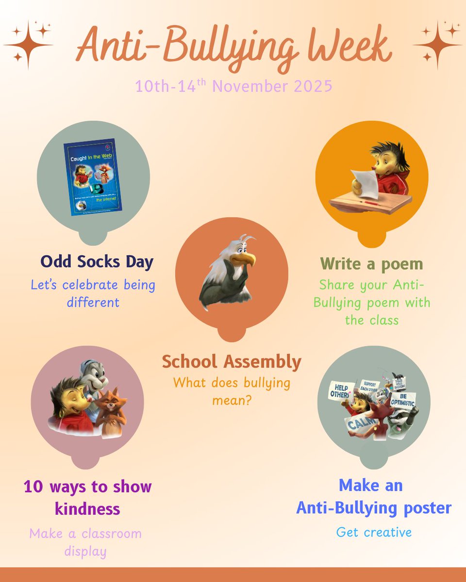 Anti-Bullying week is just around the corner! How will your school be taking part? #awardwinningbarneyecho #barneyechobooks #barneyecho #antibullyingweek #antibullying #oddsocksday2025 #PrimaryEducation #primaryschool