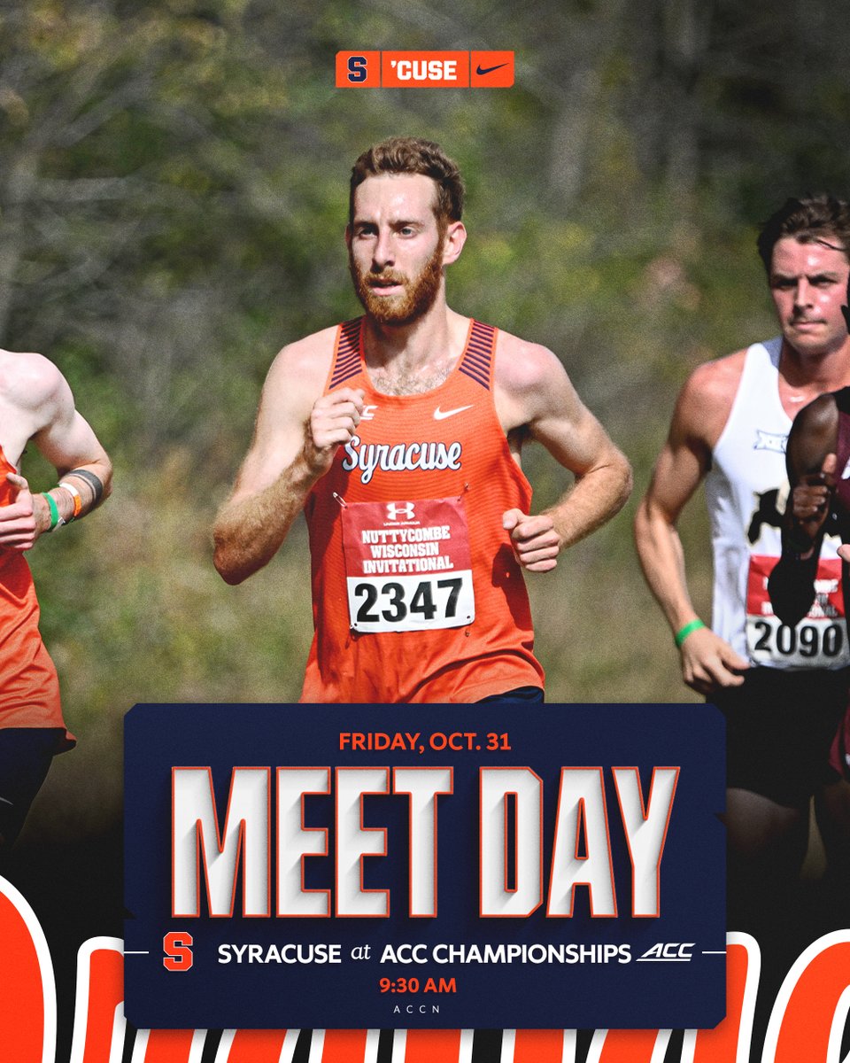 CuseXCTF's tweet image. Championships szn starts today!

ACC Championships begin at 9:30.