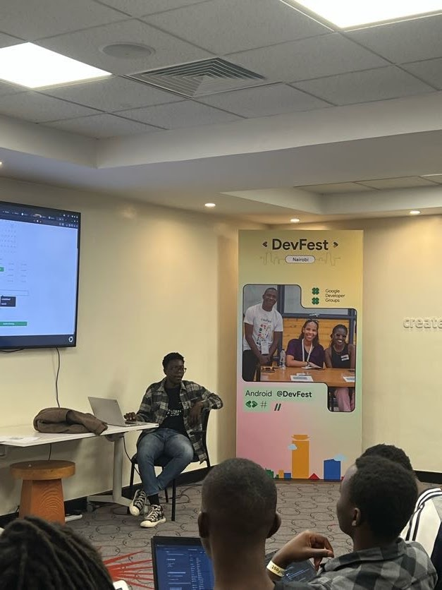 GDG_Nairobi's tweet image. Felix Jumason in the zone   Built a cloud-native booking system with GCP OAuth, Calendar &amp;amp; Meet APIs. From scratch to scalable this was real-world cloud in action.
@blackie_360 

#DevFestNairobi #GoogleCloud #BuildWithAI #TechInAfrica #GDG