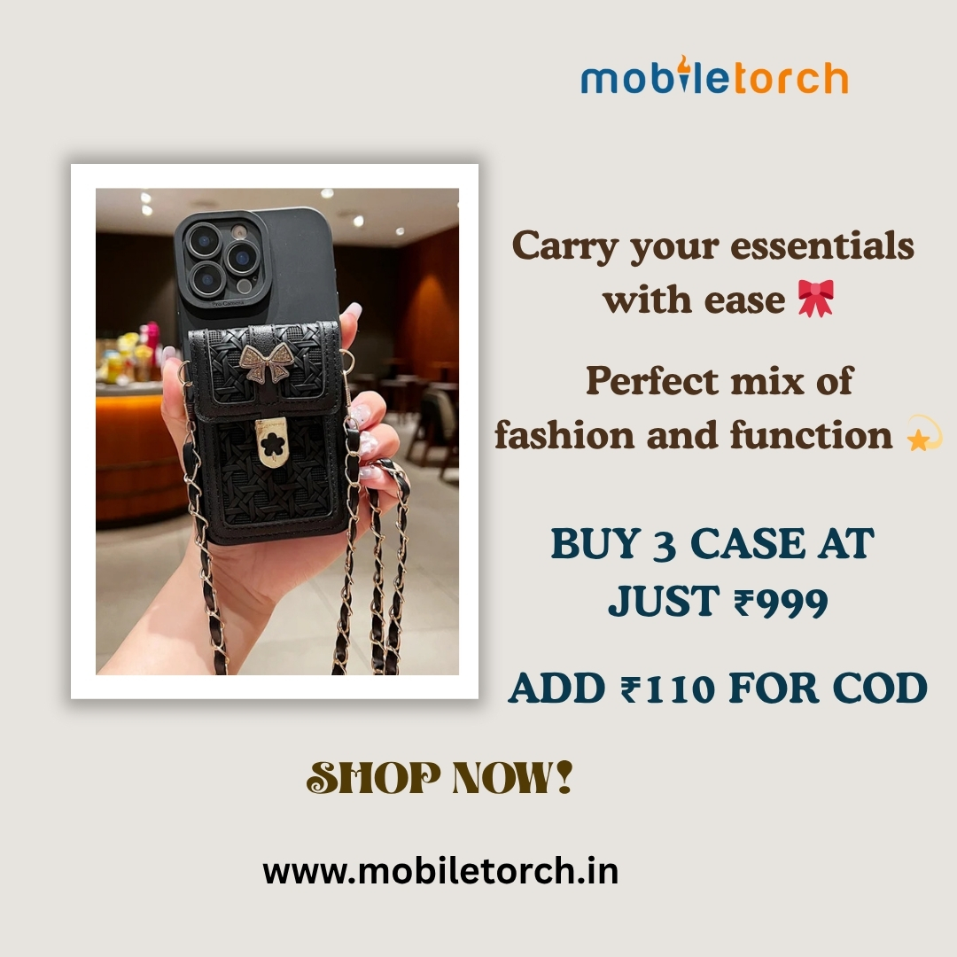 MobileTorch2222's tweet image. ✨ Keep your phone and essentials close in style!
A classy blend of elegance, comfort, and practicality.
Perfect pick for everyday fashion lovers 
Shop online at mobiletorch.in
 🛍

#MobileTorch #PhoneCaseLove #TrendyAccessories #EverydayStyle #ChicAndSmart #LuxuryVibes
