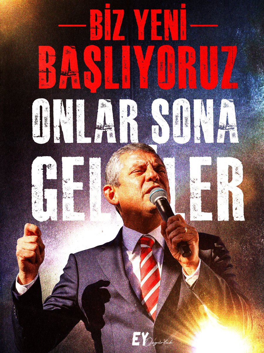 Biz yeni başlıyoruz, onlar sona geldiler.