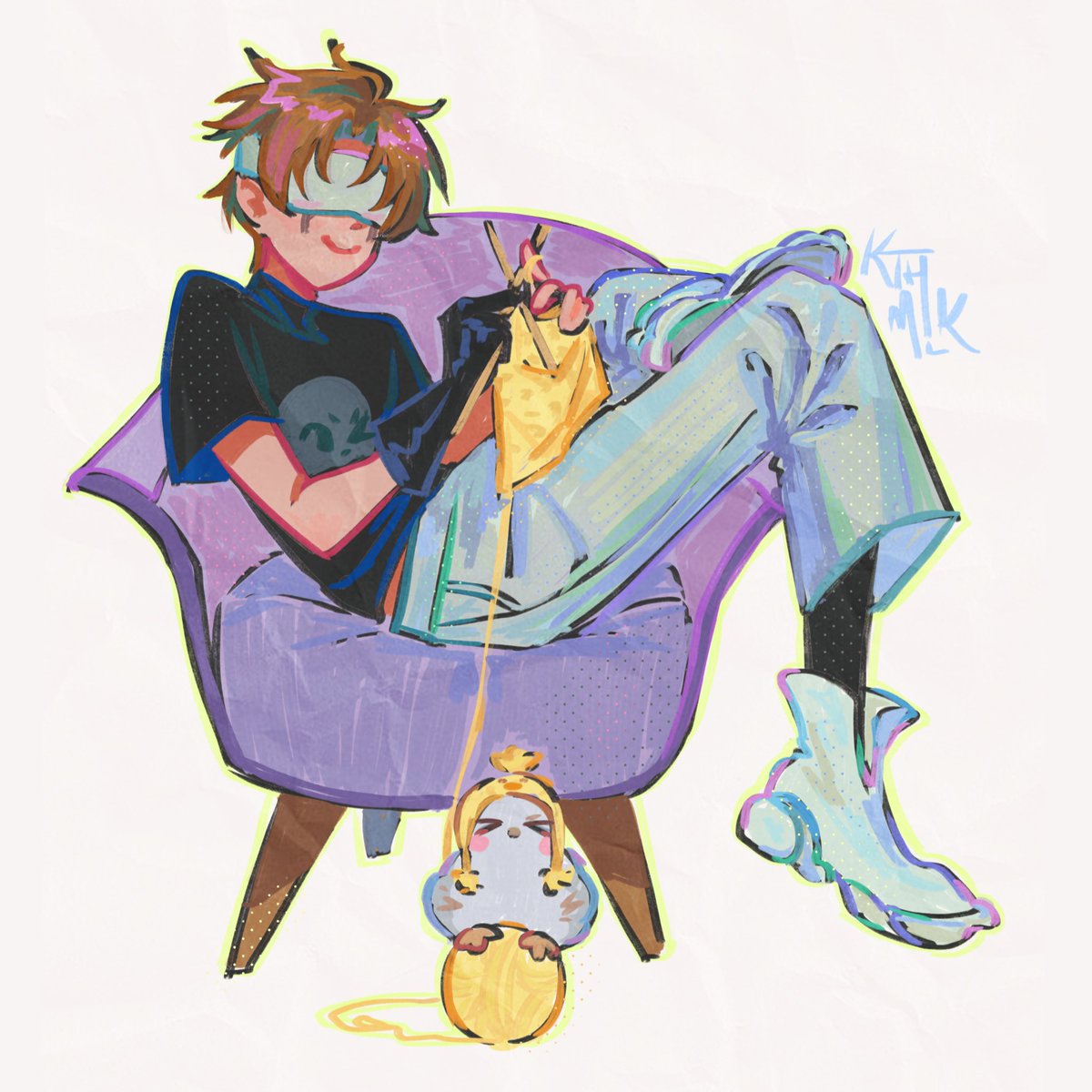 doing her outfit 
#eliclark #idv