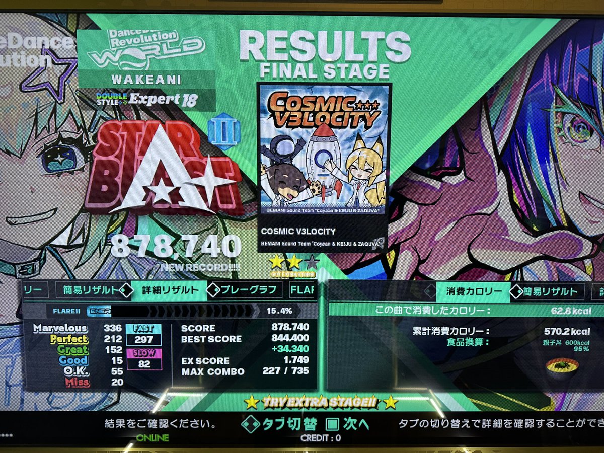 wakeani's tweet image. ちょっと伸びたけど代償に手足とアバラ全部と頭蓋骨を骨折しました
#ddr
#ddr_world