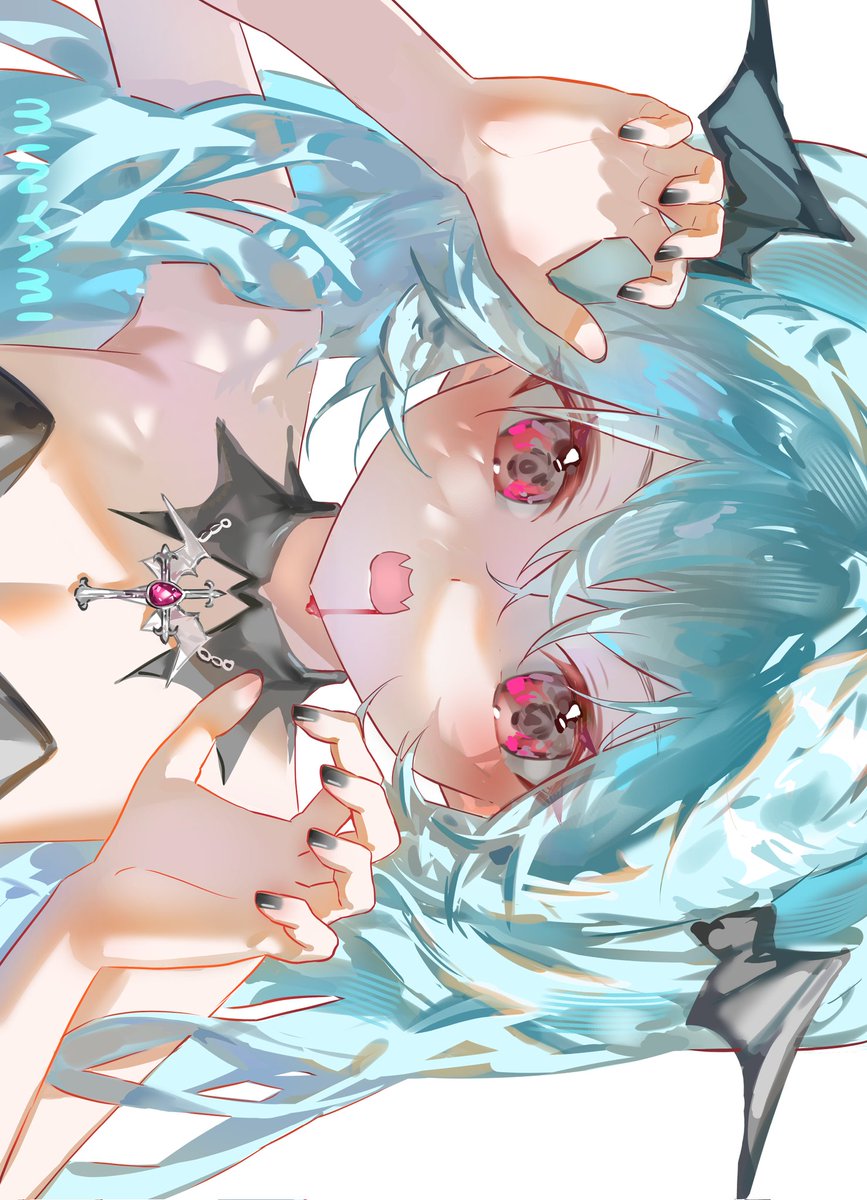 #初音ミク #初音ミクイラスト
Trick or Treat ! 💙