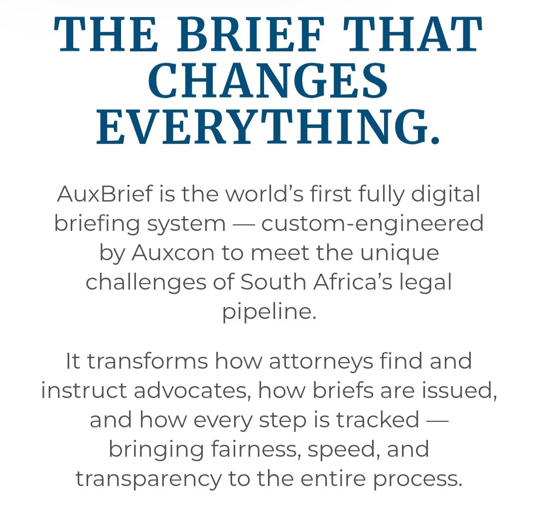 MetaNetMedia's tweet image. 25 October marks an unprecedented “taking of hands” between clients, attorneys, and advocates at the launch of AuxBrief — the live issuing of the world’s first batch of digital legal instructions to advocates at the Houghton Hotel in Johannesburg.