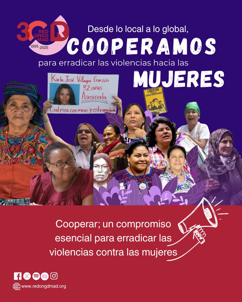 redongdmadrid's tweet image. Arrancamos noviembre poniendo en valor el trabajo de las #ONGD #Madrileñas en la cooperación internacional para prevenir las violencias hacia las mujeres.
💜 Desde lo local a lo global, cooperamos por una vida libre de violencias.
#CooperaciónFeminista #RedONGDMad #25N