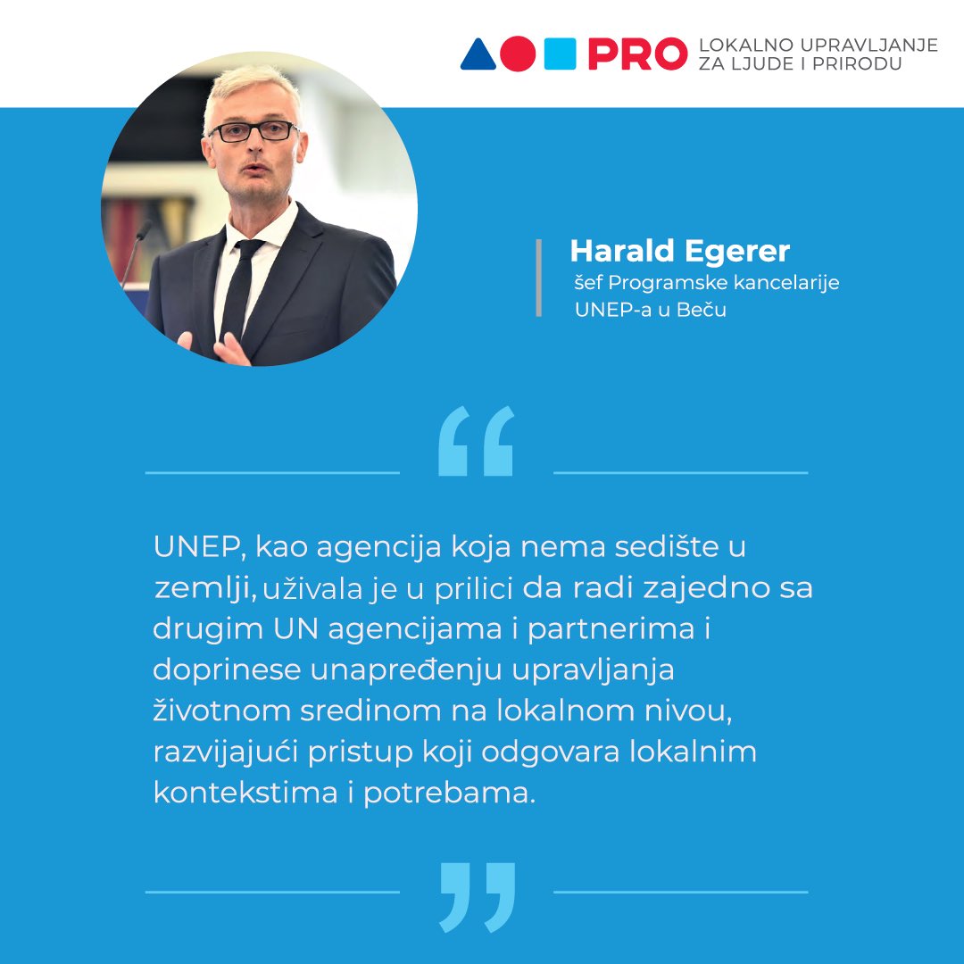 🌱 Stvaramo zeleniju budućnost! 🌎

<a href="/UNEP/">UN Environment Programme</a> u okviru #PROProgram radi na unapređenju upravljanja životnom sredinom na lokalnom nivou - za zajednice koje brinu o ljudima i prirodi.🌳🧍‍♀️

#životnasredina #switzerlandinserbia