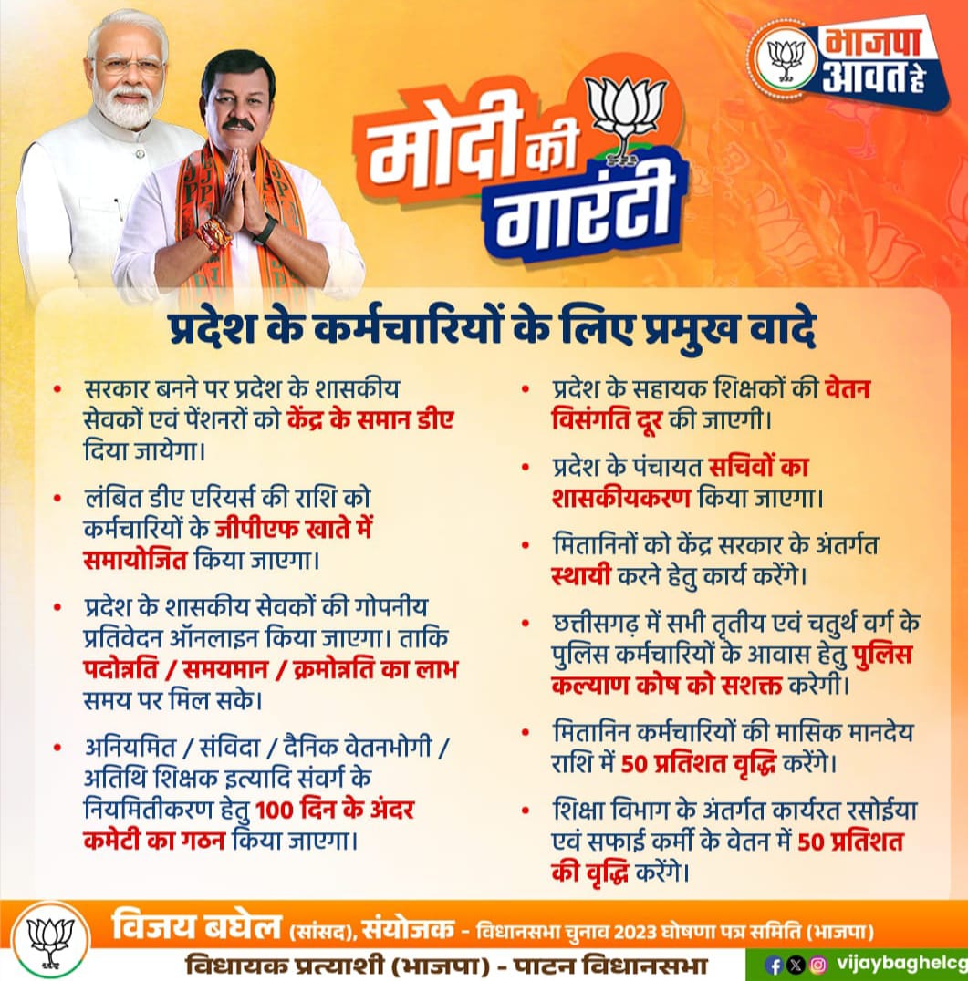 मोदी की गारंटी पूरा करे, प्रदेश के सहायक शिक्षकों के साथ न्याय होना चाहिए, जन घोषणा पत्र में किया गया वादा पूरा करें 
<a href="/BJP4CGState/">BJP Chhattisgarh</a> <a href="/ChhattisgarhCMO/">CMO Chhattisgarh</a> <a href="/narendramodi/">Narendra Modi</a> <a href="/vishnudsai/">Vishnu Deo Sai</a> <a href="/ArunSao3/">Arun Sao</a>