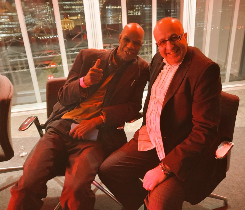 TheRadioExpert's tweet photo. Great night at @NewsUK for @talkSPORT’s #BlackHistoryMonth event.

Big thanks to @EdAdoo for the invite &amp; wonderful to meet Denny Morris, Director of Audio.

Inspiring panel hosted by the lovely @MyaGraham_ with @MirrorDarren, @LukeHenry90, @Ade_Oladipo_ &amp; Gabby Agbonlahor. https://t.co/cAb56sEkU6