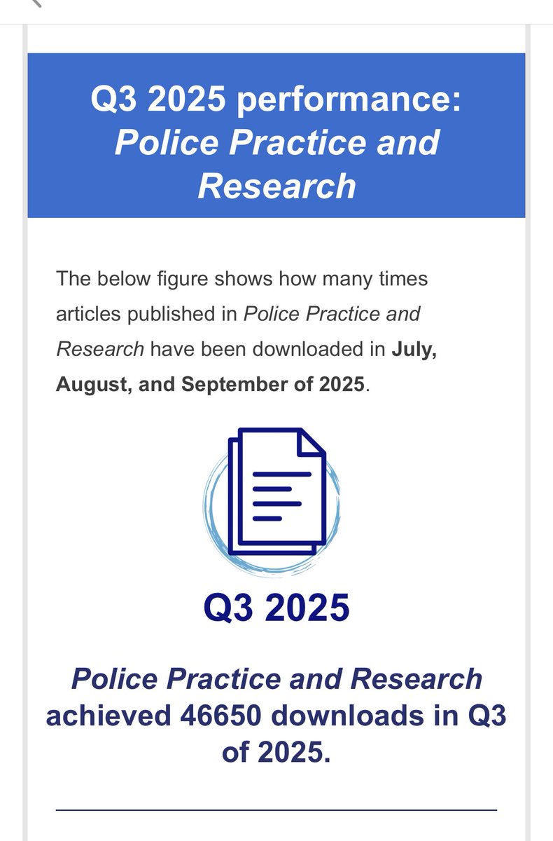 We’ve had a great year at <a href="/police_practice/">Police Practice and Research</a>. Here’s our Q3 performance