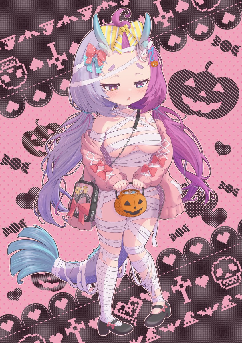 トリック・オア・トリート
#忍ノ絵巻
#ハロウィン
#今月描いた絵を晒そう