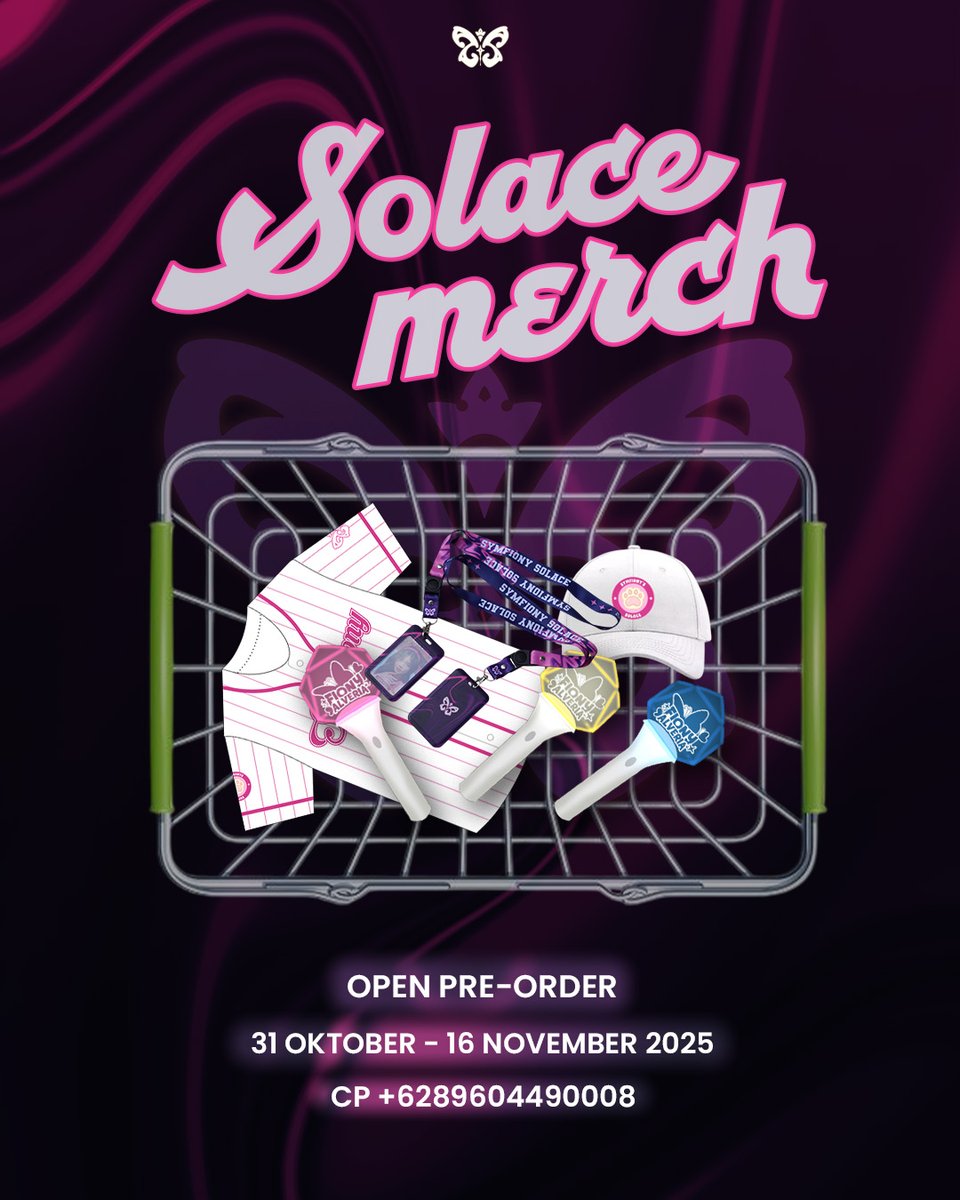 Symfiony's tweet image. 💫 SOLACE MERCH 💫

Merchandise Symfiony yang keempat telah dirilis. Kali ini tema yang dipakai adalah SOLACE.

Link order: bit.ly/SYMSolaceMerch
Pre-order: 31 Oktober 2025 - 16 November 2025

Detail product yang akan kami rilis ada di bawah iniii~  
#SOLACE 💫