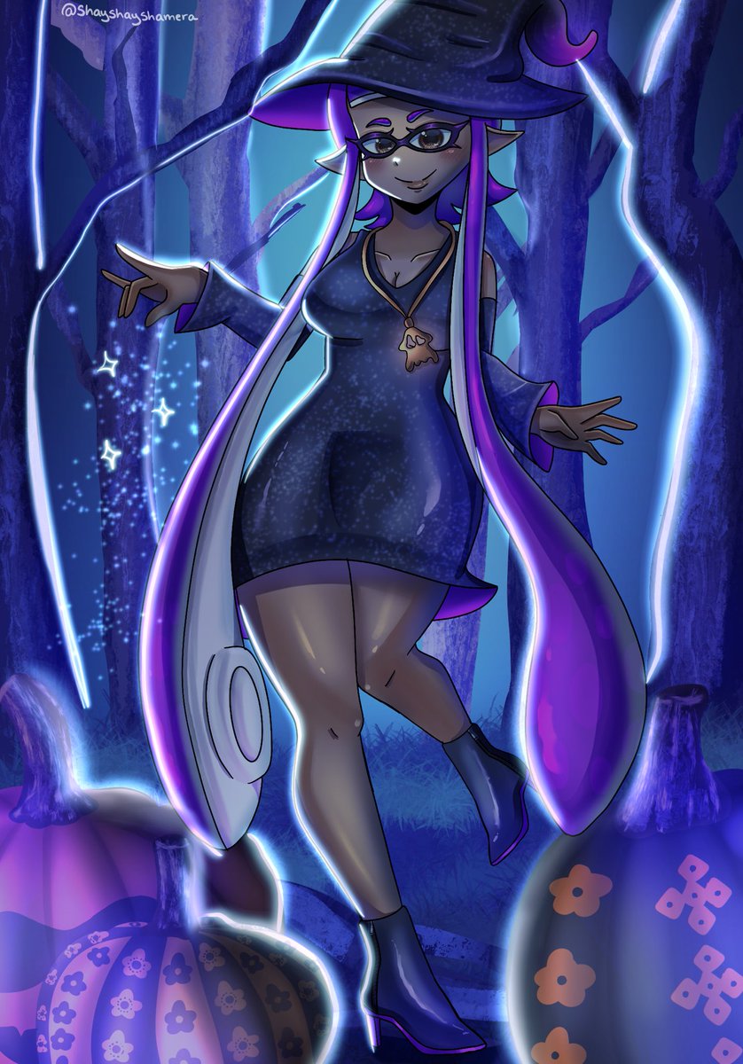 shayshayshamera's tweet image. Happy Halloween 💜🎃✨
#Splatoonart #Splatoween