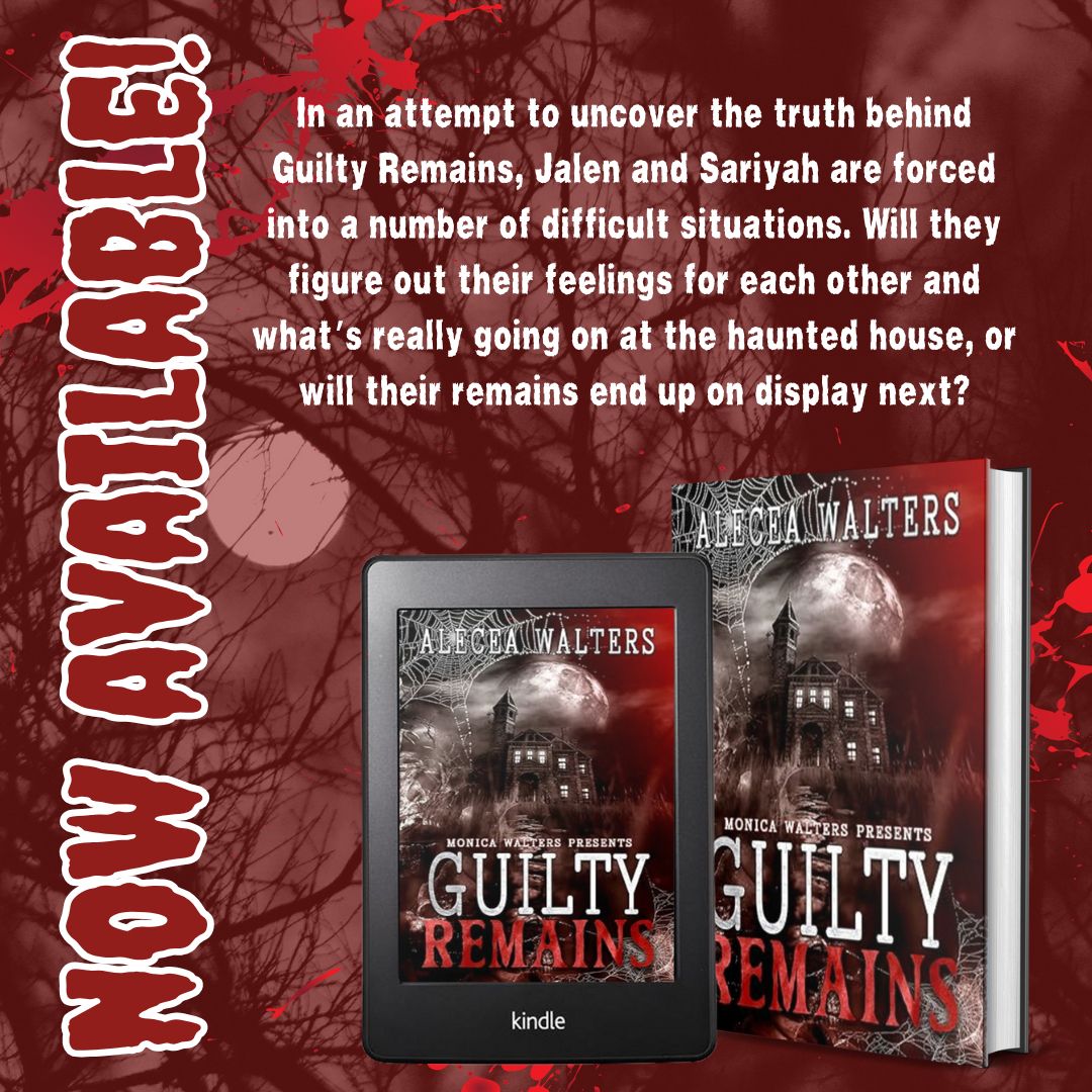 monlwalters's tweet image. 🔥 New Release! 🔥

Guilty Remains by Alecea Walters is now available for your consumption! 

🔗: bit.ly/GuiltyRemains

Will they figure out their feelings for each other and what’s really going on at the haunted house, or will their remains end up on display next?