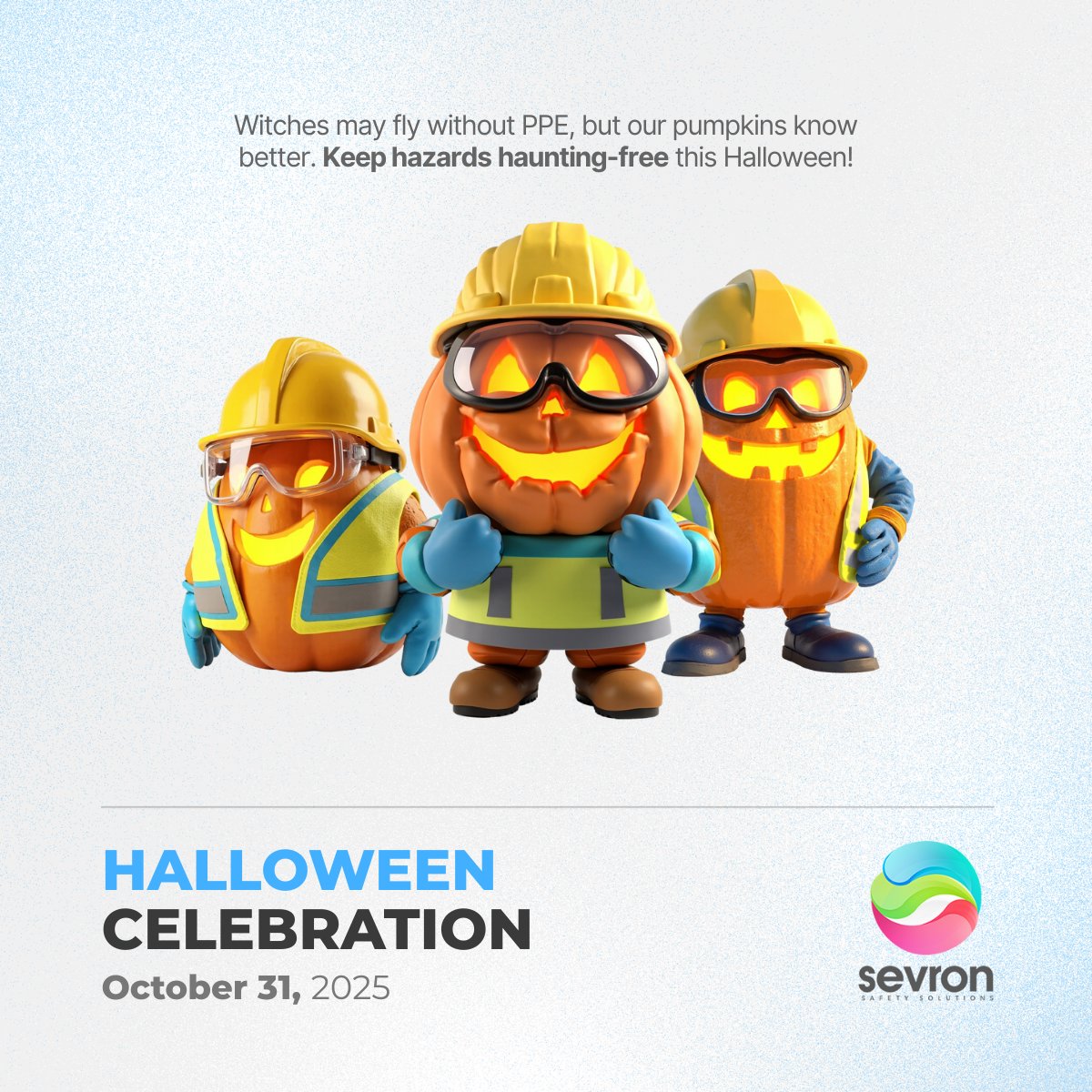 SevronLtd's tweet image. Safety doesn’t take a holiday. Not even on Halloween. Keep your workplace scare-free with Sevron.

#WorkplaceSafety #COSHH #Safety365 #HappyHalloween