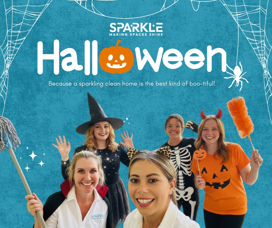 hellotrysparkle's tweet image. 👻✨ Because a sparkling clean home is the best kind of boo-tiful! 🎃

Let Sparkle Cleaning chase away the cobwebs and dust monsters this Halloween. No tricks, just treats! 🍬🧹

#SparkleCleaning #BooTifulHome #HalloweenClean #NoTricksJustTreats #MakingSpacesShine #Sparkle