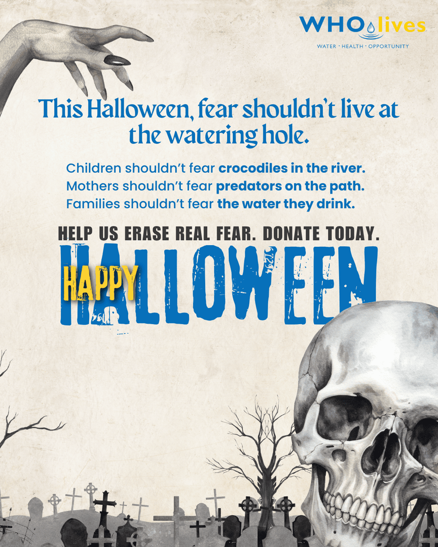 WHOlivesORG's tweet photo. This Halloween, letโs write a new story where fear doesnโt live in the water, and children can grow up free from danger.
#halloween #stopthefear #cleanwater #villagedrill #makeadifference #nonprofit #cleanwater #sustainability #innovation #impact #villagedrill #wholives https://t.co/Qplsu4R4ic