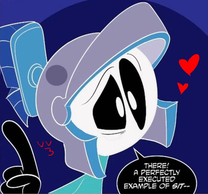 my pfp but if it was TWISTED and EVIL (i love marv a little ignore the doodles)