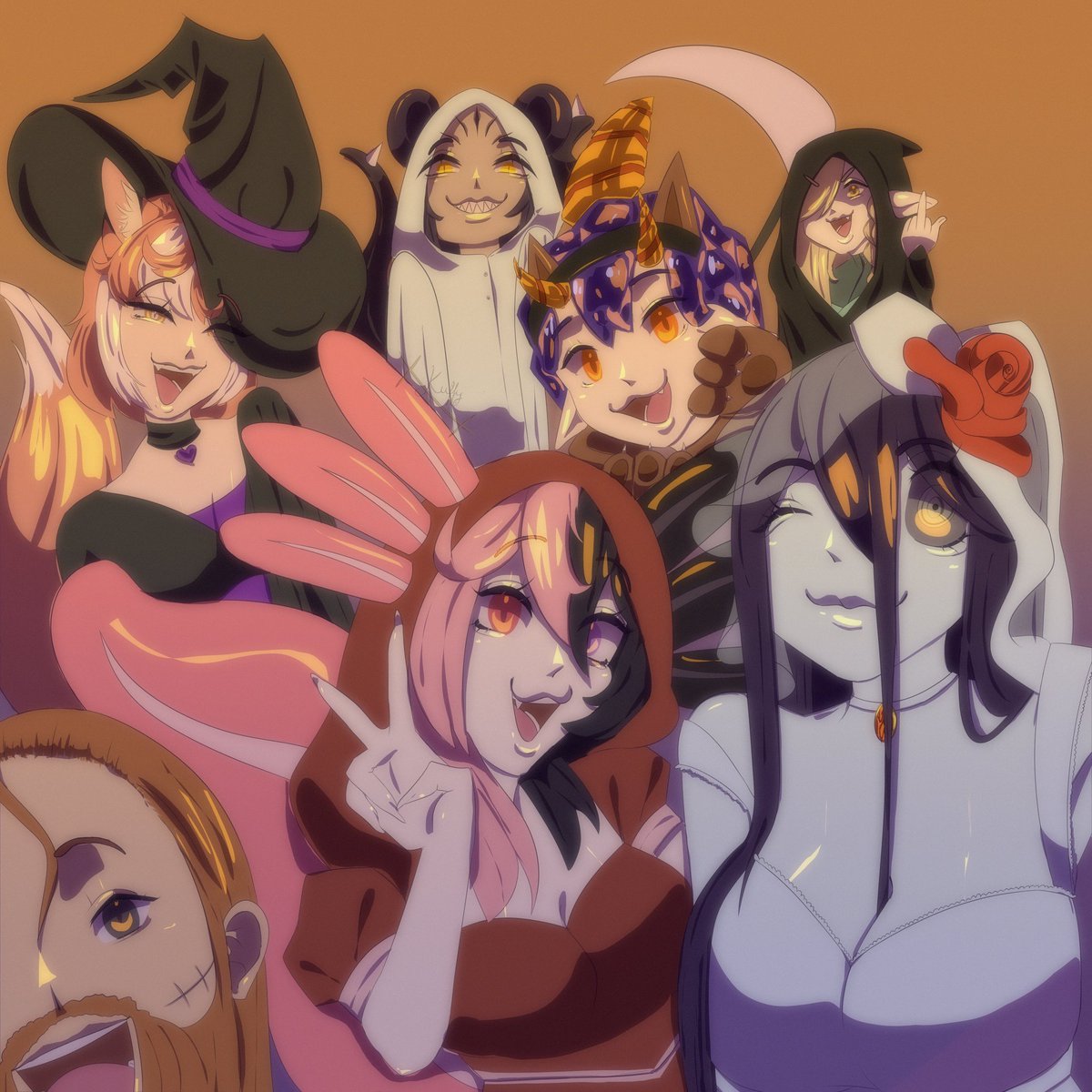 Dibujito de Halloween con la familia.

La mejor familia que pude elegir 💜