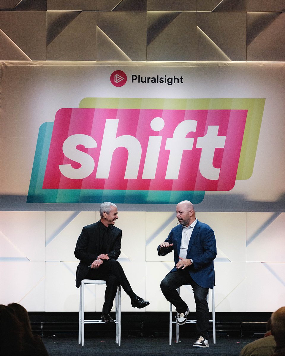 pluralsight's tweet image. Pluralsight Shift North America was one for the books.

Together, we explored how technology and learning leaders can inspire innovation, create meaningful connections, and discover new ways to turn potential into performance—all while navigating an era of unprecedented…