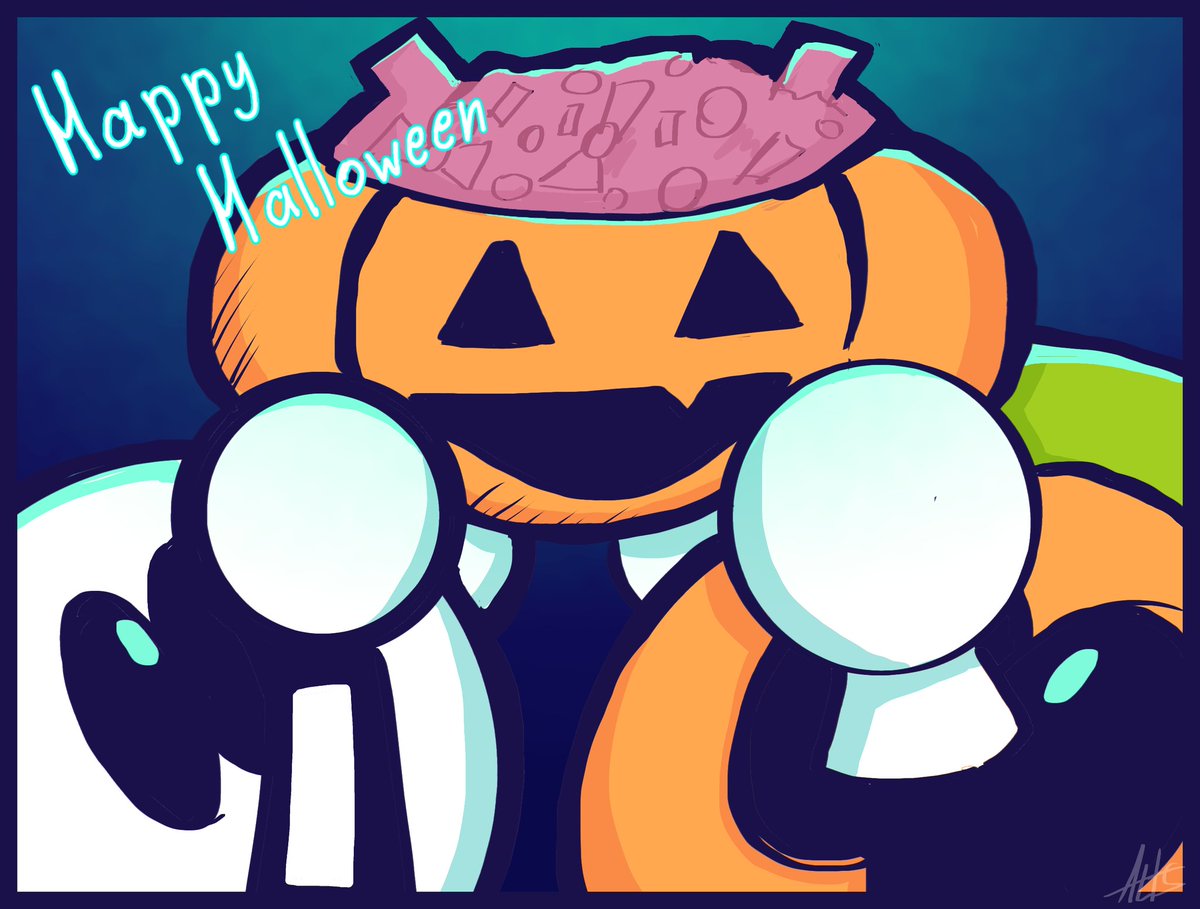 tutalts's tweet photo. Happy Halloween everyone! 🎃🎃🎃 #Art #SpookyMonth #Halloween https://t.co/JI1ukQqAyD