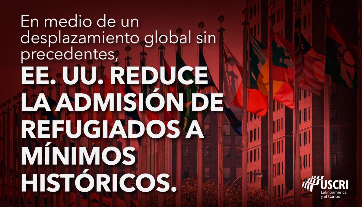 Hoy la Casa Blanca anunció un objetivo de admisión de refugiados para el año fiscal 2026 de tan solo 7.500, el más bajo desde que comenzó el Programa de Admisión de Refugiados de EE.UU.

Lea la declaración completa en bit.ly/4qziUOC