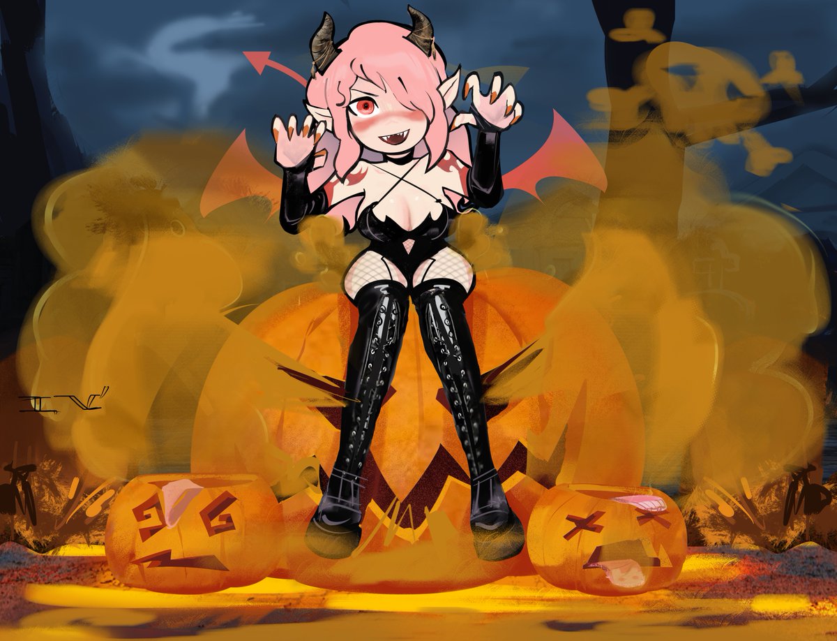 Repost of a Halloween comm I got from @283627910za 

This trick smells...