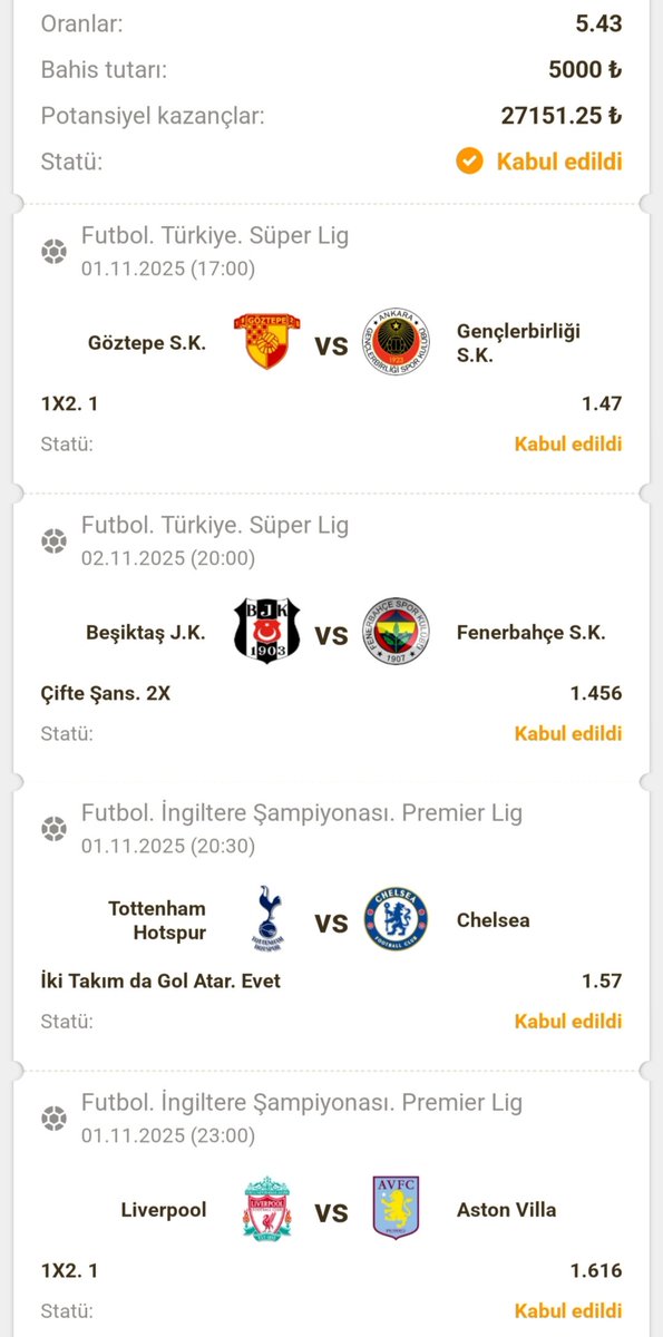 Takipçi kuponunu bu şekilde çektim , gelirse kazancın TAMAMINI tercih paylaşanlar arasında dağıtalım ⚽🍀

AYRICA kupon gelirse buraya fav atanlardan da 5 kişiye 5.000₺ verelim 🎁