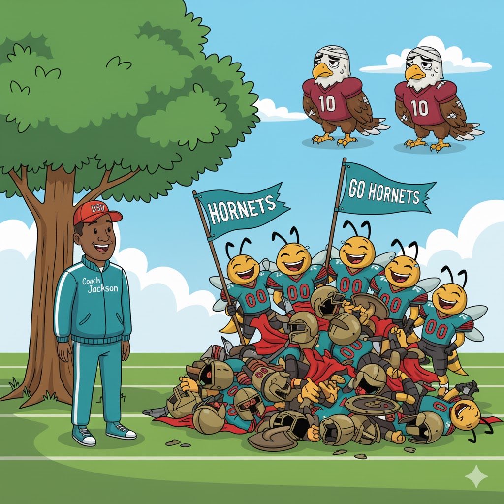 ebknowing's tweet image. What a week for the Delaware State! #MEAC