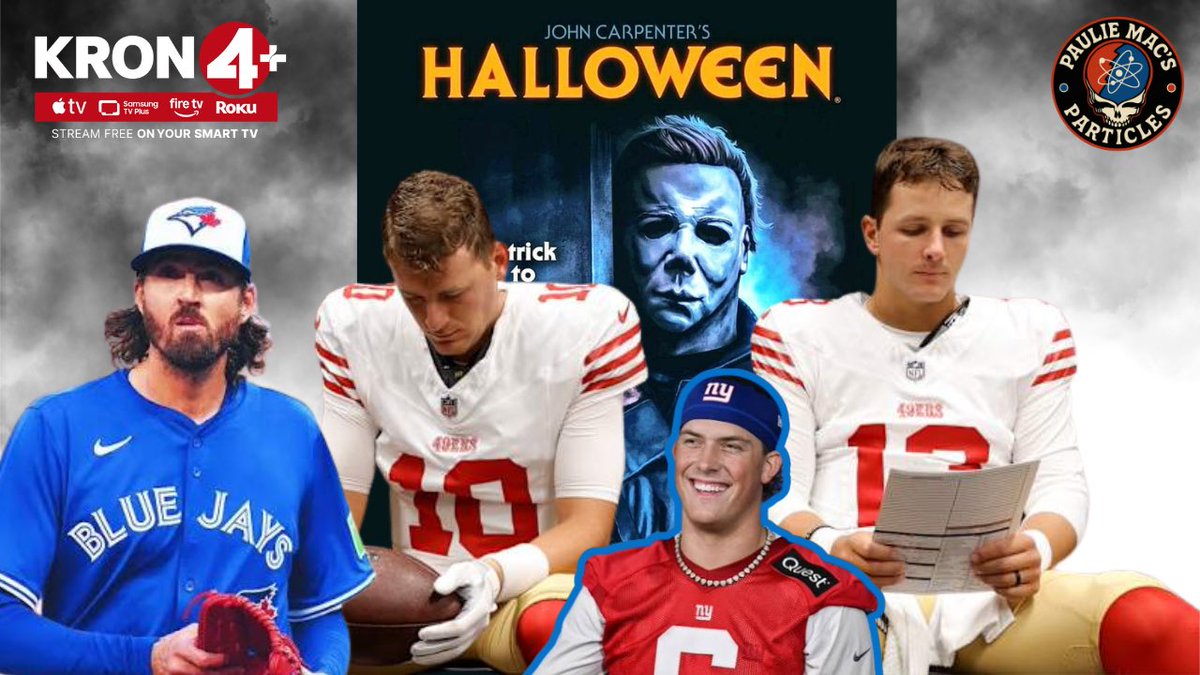 Happy Halloween, PMP Familia! 49ers head to Jersey dressed as a team that needs a win…

Jays have tricks not treats for the Dodgers, Hot &amp; Sour Pixx, Jamaican music assignment &amp; too much Horror Business for y’all!