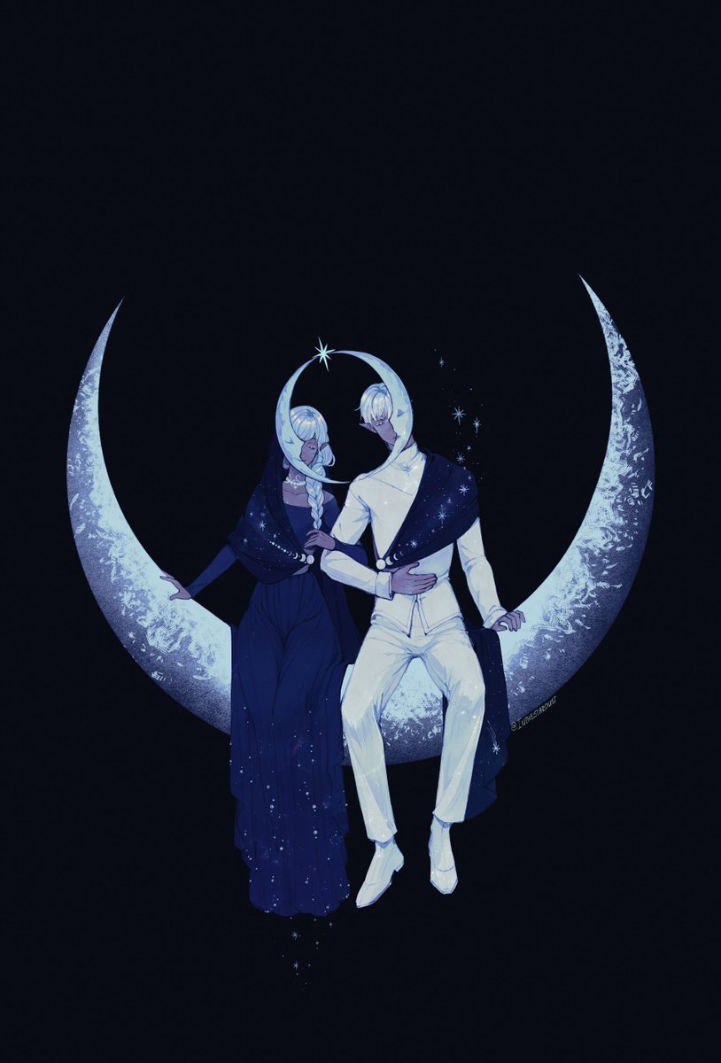 Moon twins for Halloween 🌘🌕🌒