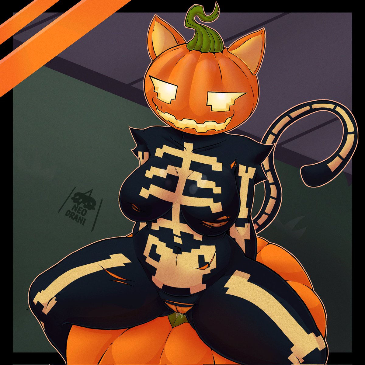 Happy Halloweennn 🎃
Pumpkin stem? What stem? 
Finally drew Spice lol