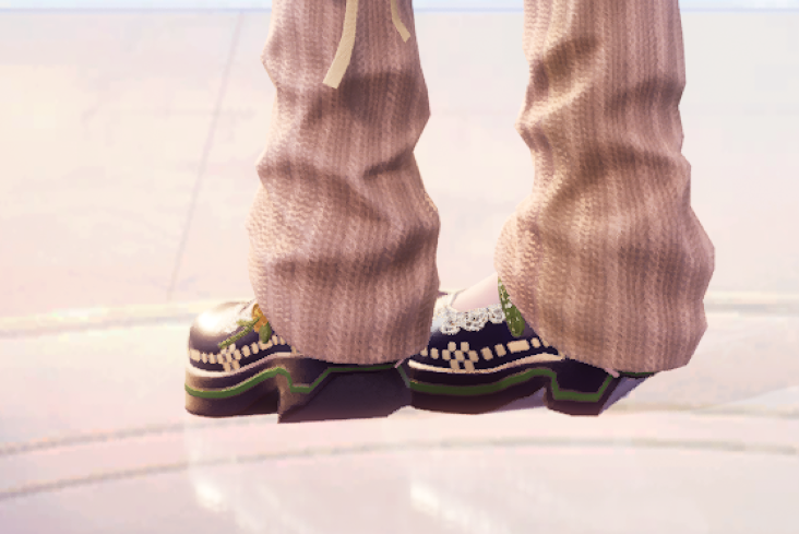 solaceweaver's tweet image. stardew valley shoes gets bugged with the socks from the cozy adventure set ;-; the heels just go away
#InfinityNikki