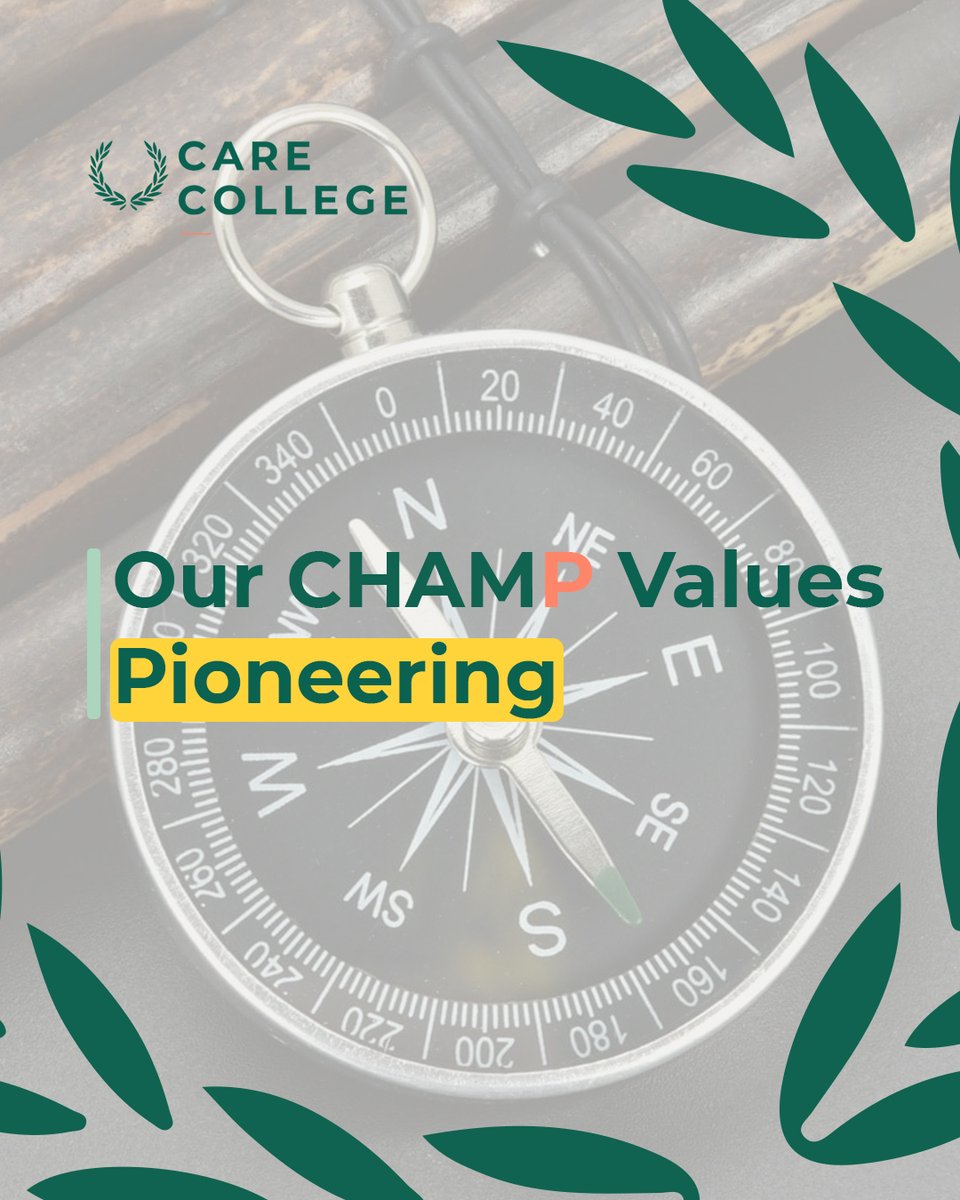 care_champ's tweet photo. Pioneering means leading with vision &amp; pushing care forward. 💡
At Care College, we innovate to improve outcomes, elevate standards &amp; prepare future caregivers through blended learning &amp; real-world training.

📚 https://t.co/h7U9ToVWk0

#CareCollege #CareChamp https://t.co/kPu5WOWaht