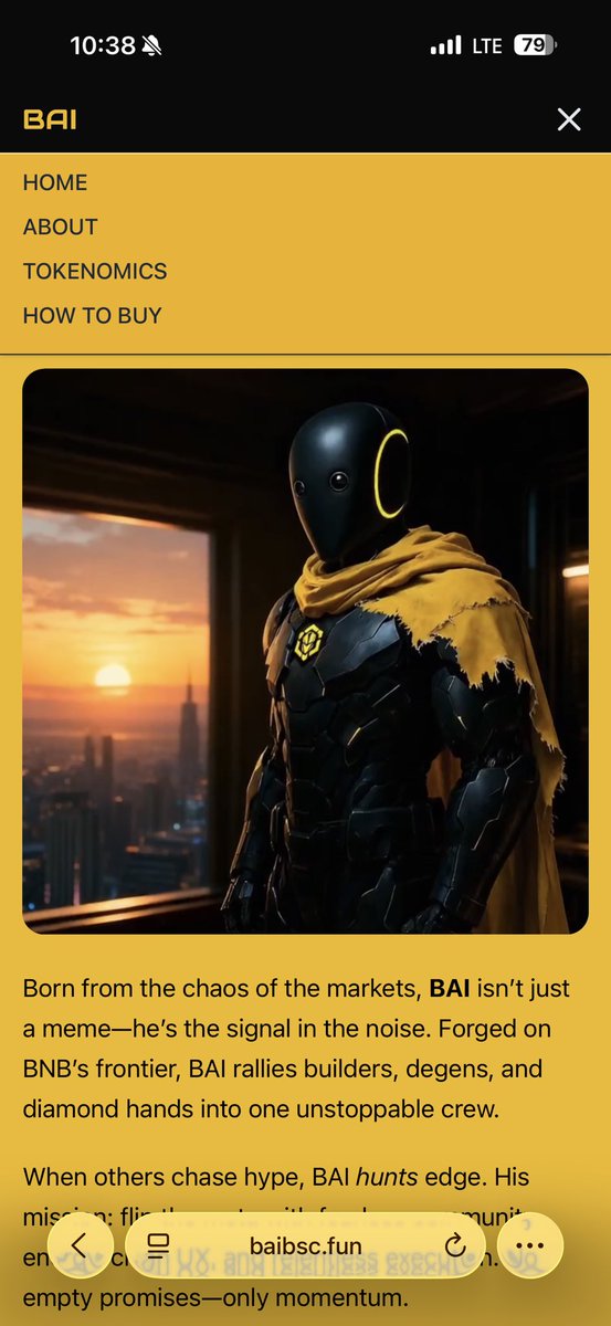 Yo @BAI_bsc how tf you gonna straight jack the logo from a project that is 9 months old and put our imagery and exact logo on your website 

Talk about unoriginal slop. 

You should Probobly remove that