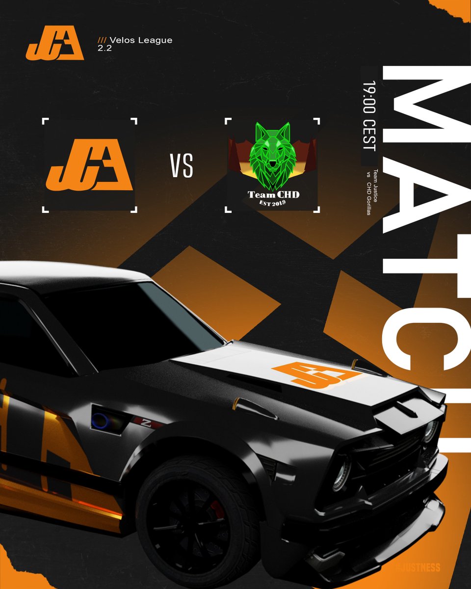 teamjusticede's tweet image. Die Reise geht weiter! 🔥
Für uns steht der nächste Spieltag in der @velosleague an.
Unser Gegner heute: @CHD_Team &quot;Gorillas&quot; 🦍
Das Spiel startet um 19:00 Uhr – seid dabei! ⚔️