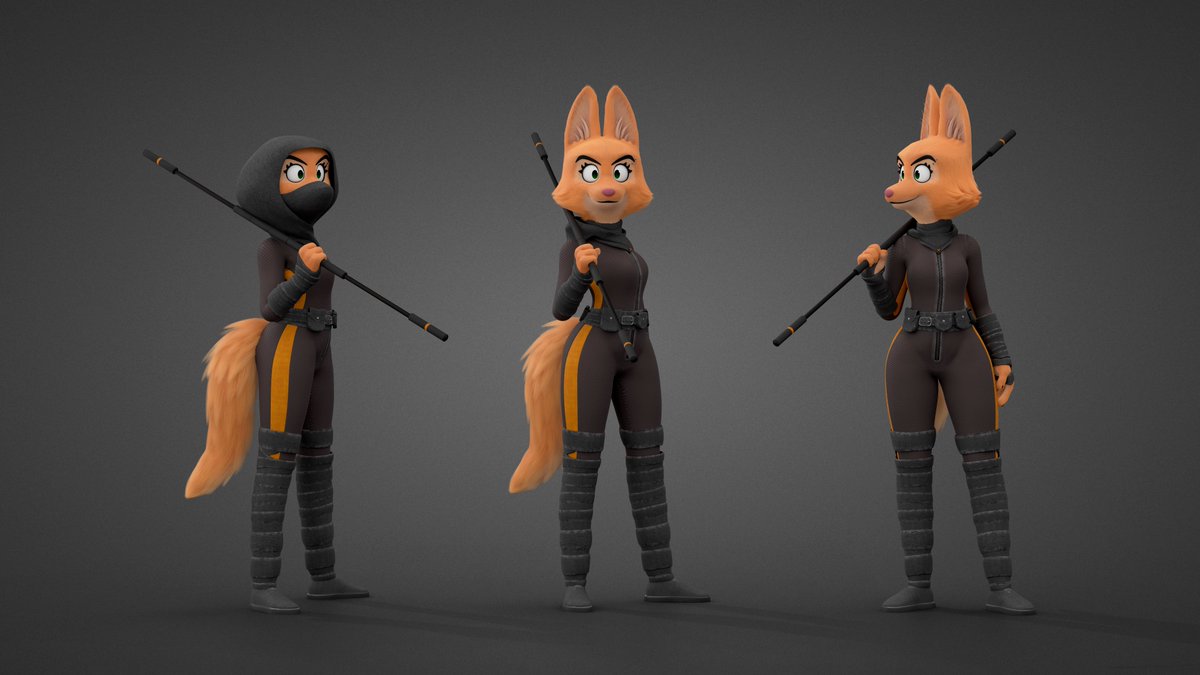 FoxFromGold's tweet photo. Diane Model: @Bradleyisgone 
I think you can guess what inspired this piece.
#TheBadGuys #DianeFoxington #CrimsonPaw https://t.co/DKTcVZFMnR