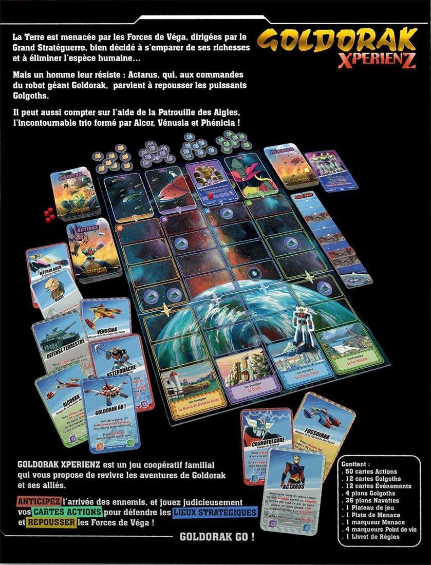 Je viens de voir qu'un jeu de société Goldorak va sortir mi-novembre 😍
Pour ceux qui connaissent, par les auteurs de "Heroes of Normandie"

Annoncé comme familial mais Nafout, je veux ! 🤪
ça sort chez Moon éditions

<a href="/BDPHILOU/">BDPHILOU</a> tu en as déjà entendu parler ?
#boardgame #J2s