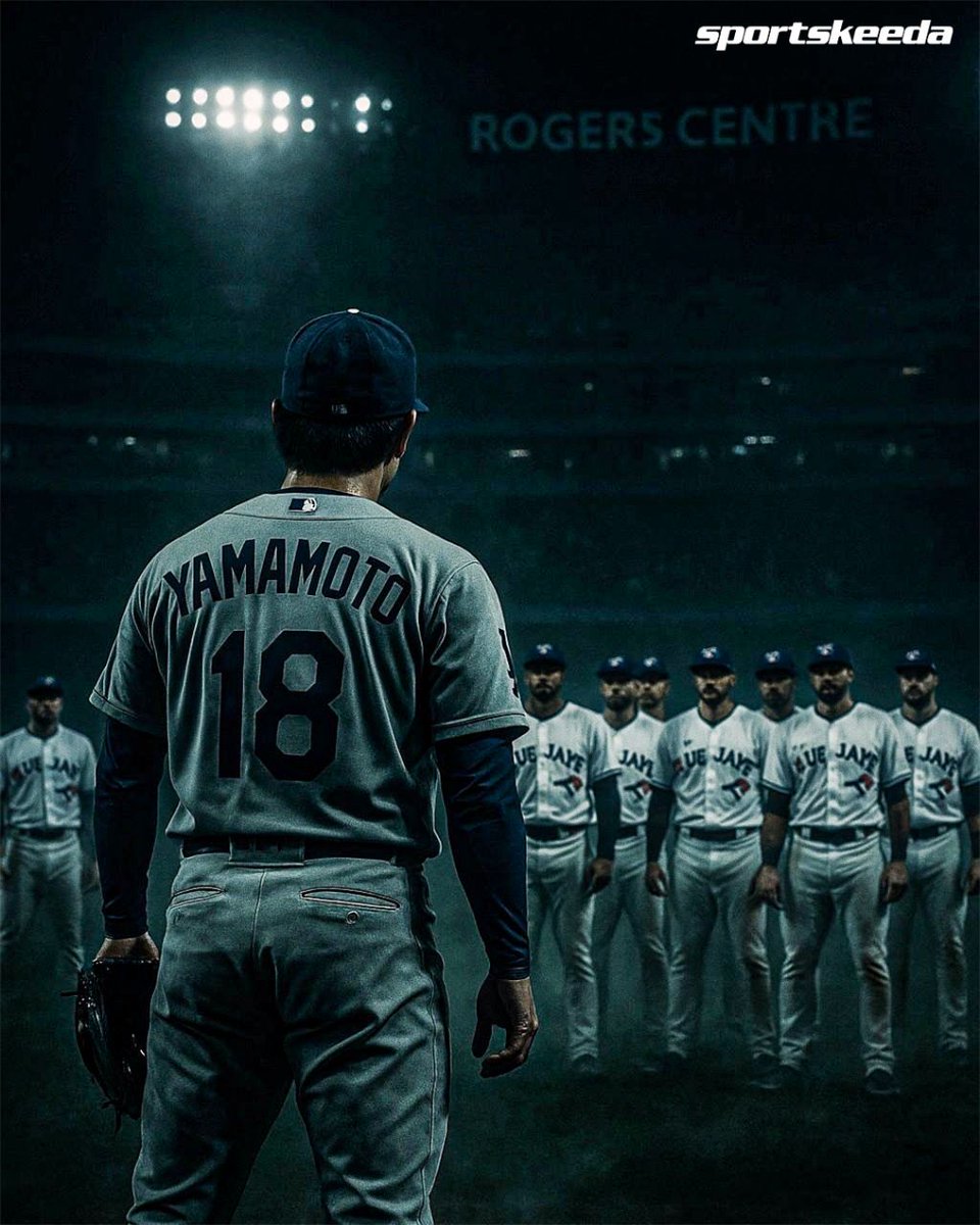 sportskeeda_mlb's tweet photo. Yoshinobu Yamamoto looks to force a Game 7 tonight against the Blue Jays👀 #SKBA https://t.co/m4dQBkoMmW