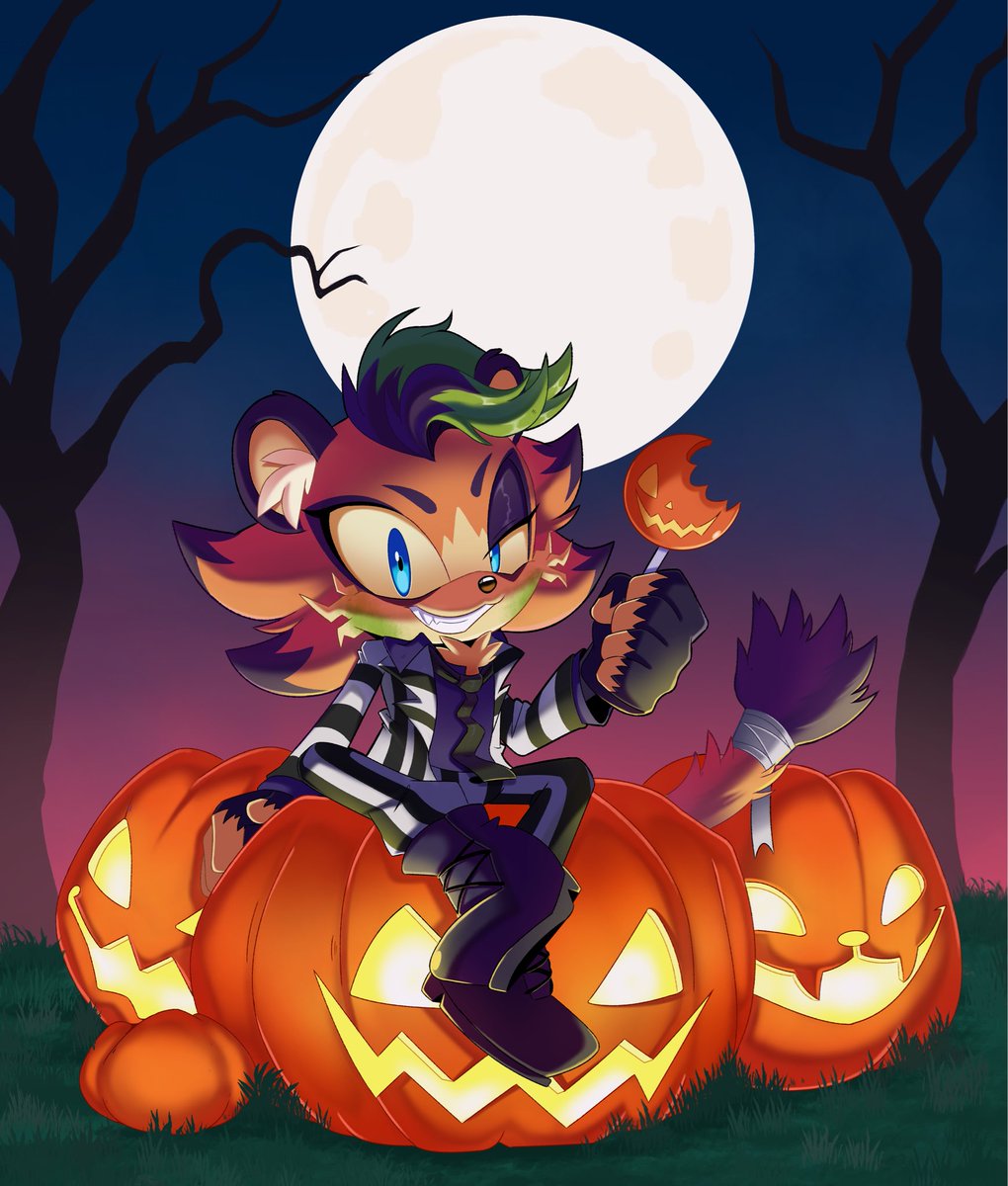 Anyone wanna come say my name 3 times? 💜🪽🙏🏽😈

🎨: <a href="/hikariviny/">⋆˙⟡ Kari 🍂🍄🌰</a> 

#SONIC #sonicoc #Beetlejuice