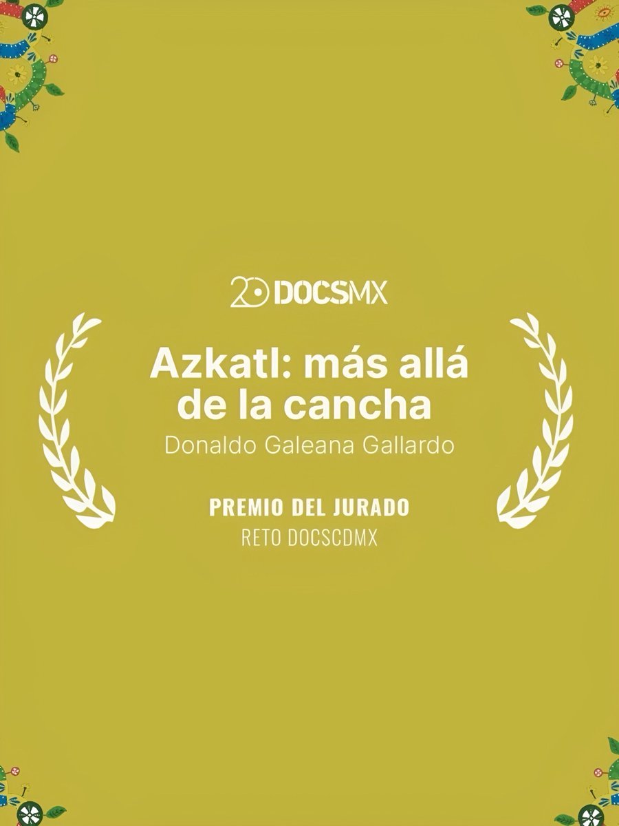 facultaddecine's tweet image. 🎬 ¡Felicidades a nuestros estudiantes y egresados de la Licenciatura en Cinematografía!

Su documental “AZKATL: Más allá de la cancha” fue reconocido con el Premio del Jurado en el RetoDocs 100 horas CDMX. 🏆🎥 

@DocsMX 

#OrgulloFac

#RetoDocs #FacultadDeCine