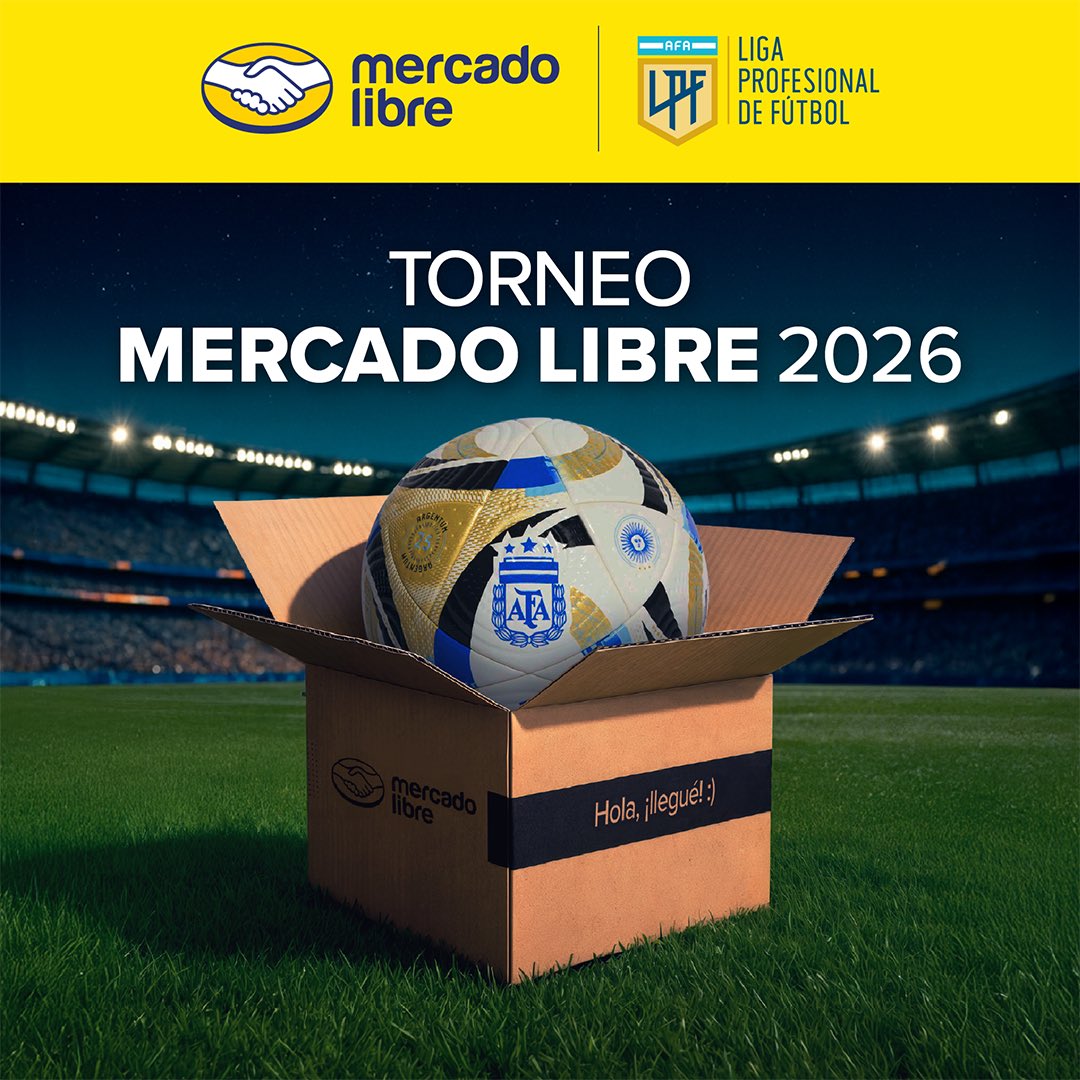 juanmdlserna's tweet image. El fútbol en Argentina es encuentro, federalismo y pasión. ⚽💛
Desde el año que viene, y por dos años, Mercado Libre será sponsor oficial de la Liga Profesional de Fútbol, que pasará a llamarse Torneo Mercado Libre 2026.
Orgullo de seguir apostando por el país y su talento. 🇦🇷